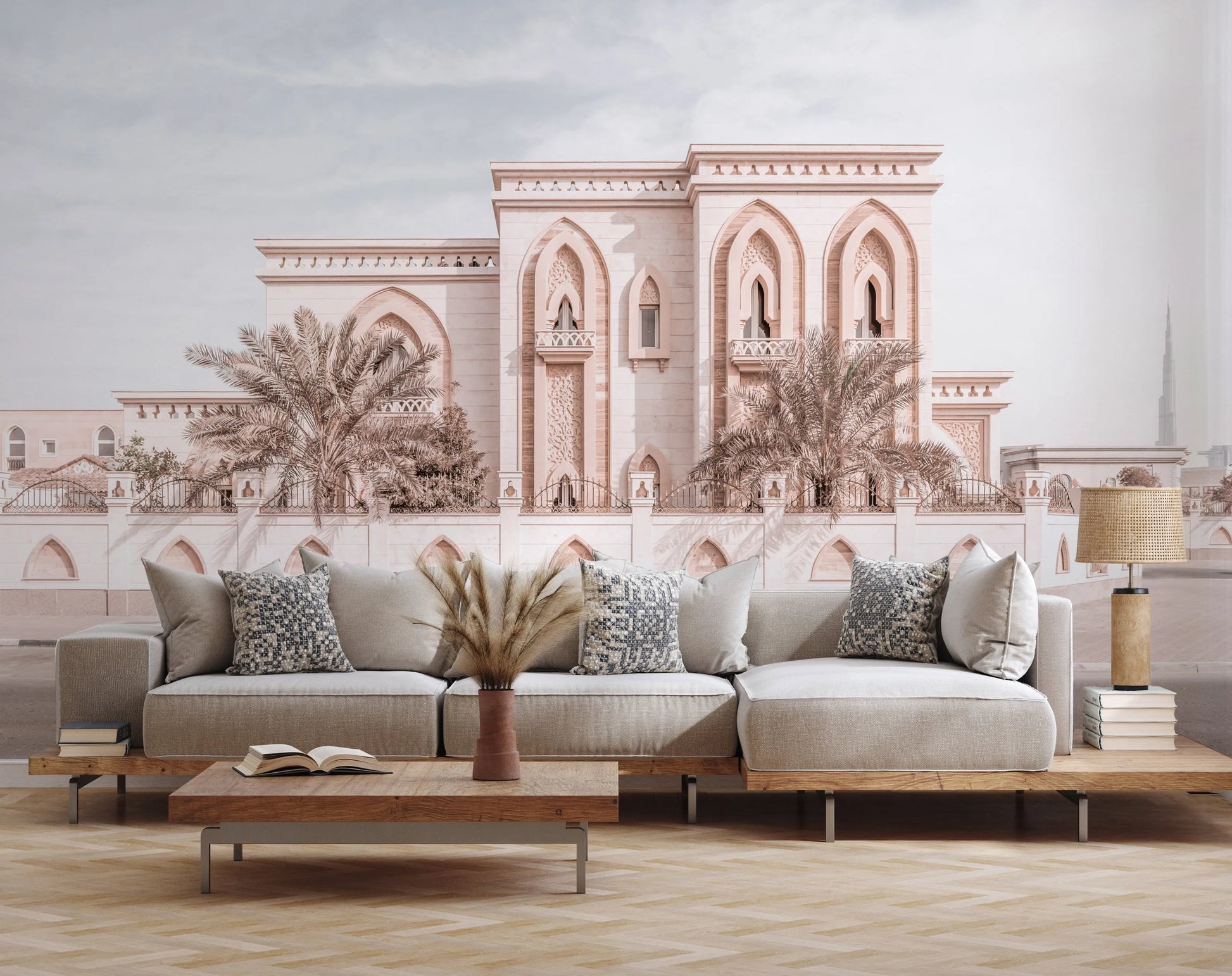 Arabian Home | Dubai Photo Mural Wallpaper from Olive et Oriel where you can shop wallpaper and artworks online