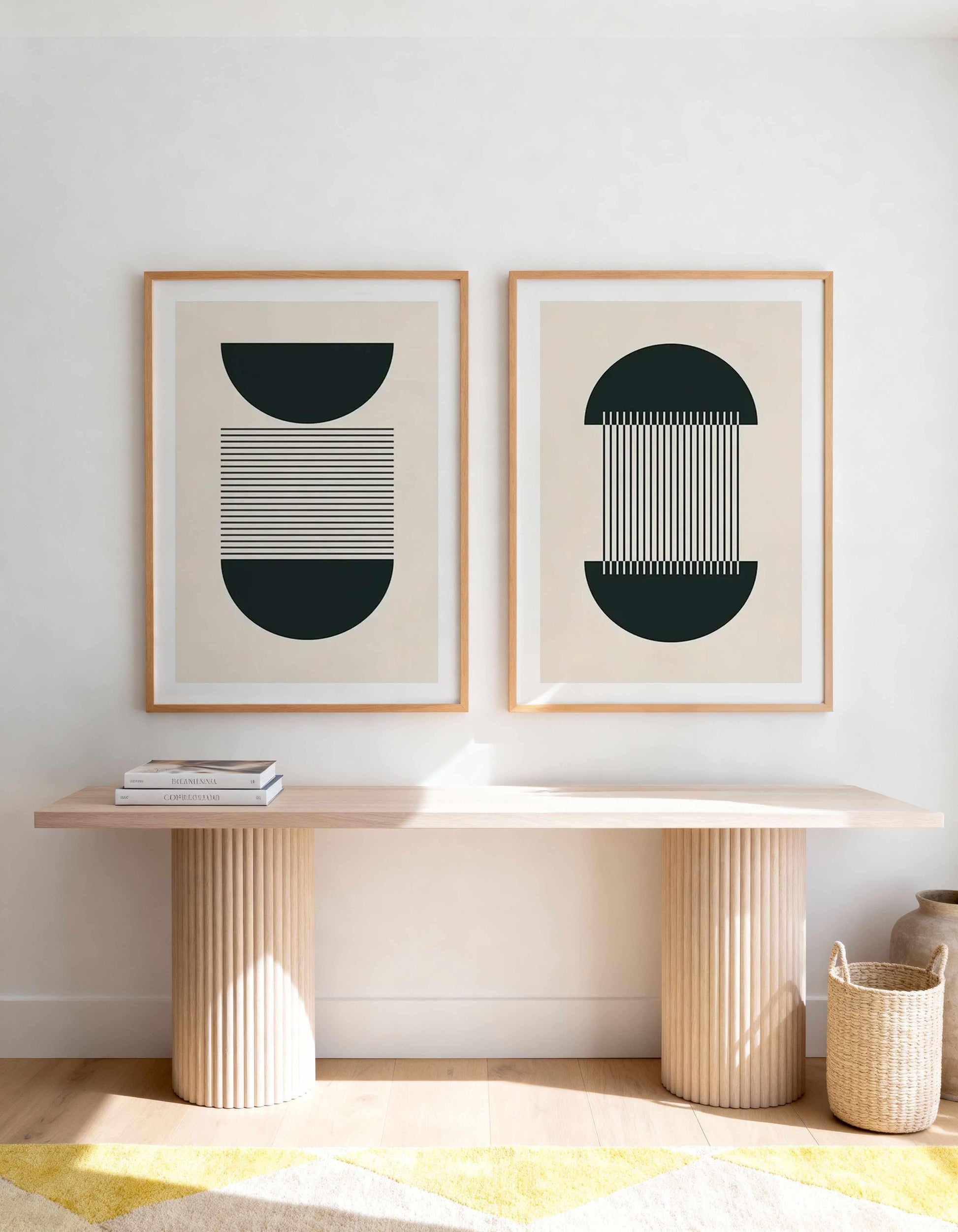 Arche Graphique I & II Art Print Set of 2 | Matching Wall Art from Olive et Oriel where you can shop wallpaper and artworks online