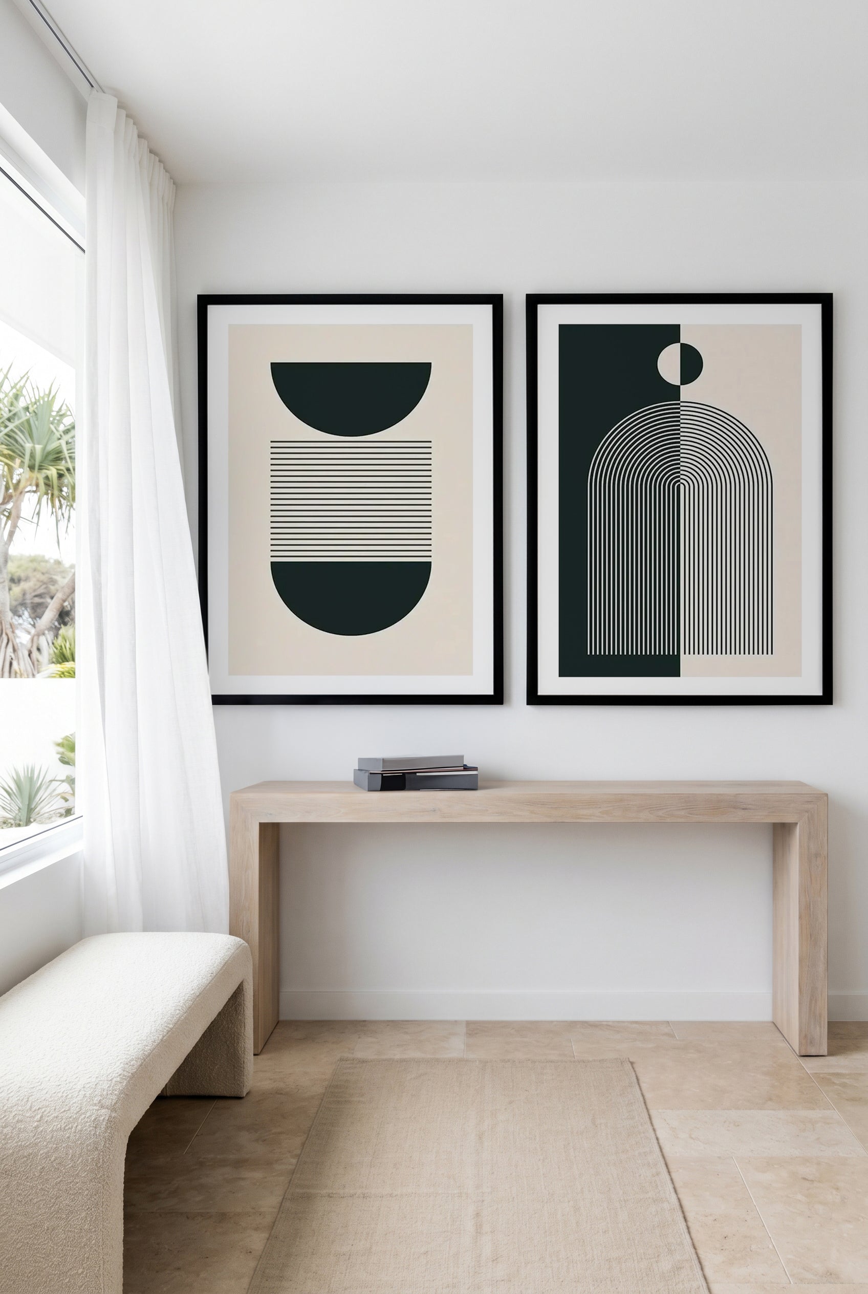 Arche Graphique I & III Art Print Set of 2 | Matching Wall Art