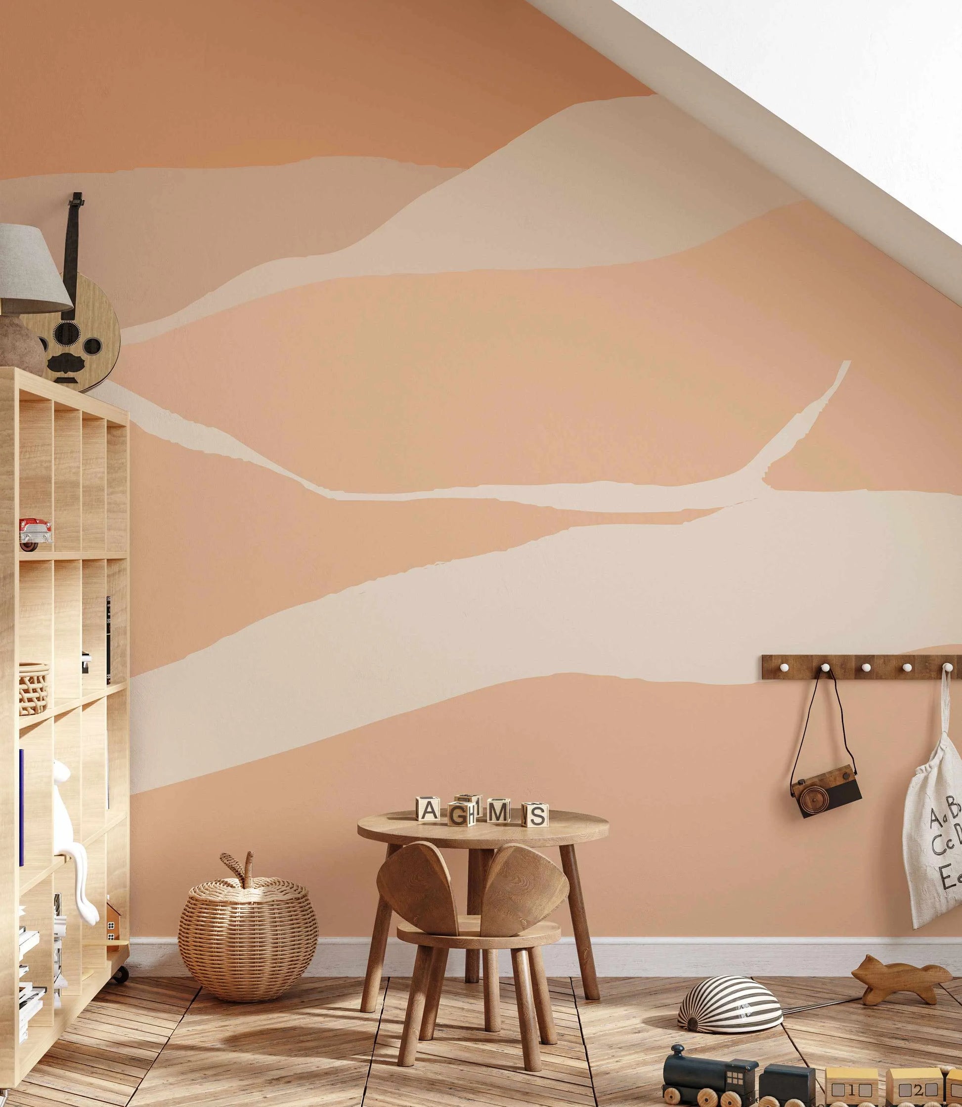 Archie's Desert Wallpaper Mural-Wallpaper-Buy Kids Removable Wallpaper Online Our Custom Made Children√¢‚Ç¨‚Ñ¢s Wallpapers Are A Fun Way To Decorate And Enhance Boys Bedroom Decor And Girls Bedrooms They Are An Amazing Addition To Your Kids Bedroom Walls Our Collection of Kids Wallpaper Is Sure To Transform Your Kids Rooms Interior Style From Pink Wallpaper To Dinosaur Wallpaper Even Marble Wallpapers For Teen Boys Shop Peel And Stick Wallpaper Online Today With Olive et Oriel