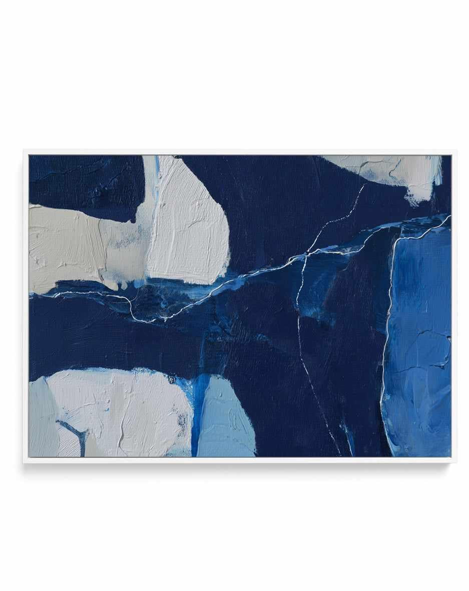 Arctic Navy Study I | Framed Canvas Art Print from Olive et Oriel where you can shop wallpaper and artworks online
