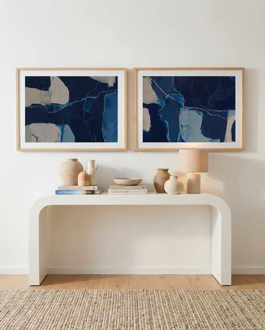 Arctic Navy Study I | Art Print from Olive et Oriel where you can shop wallpaper and artworks online