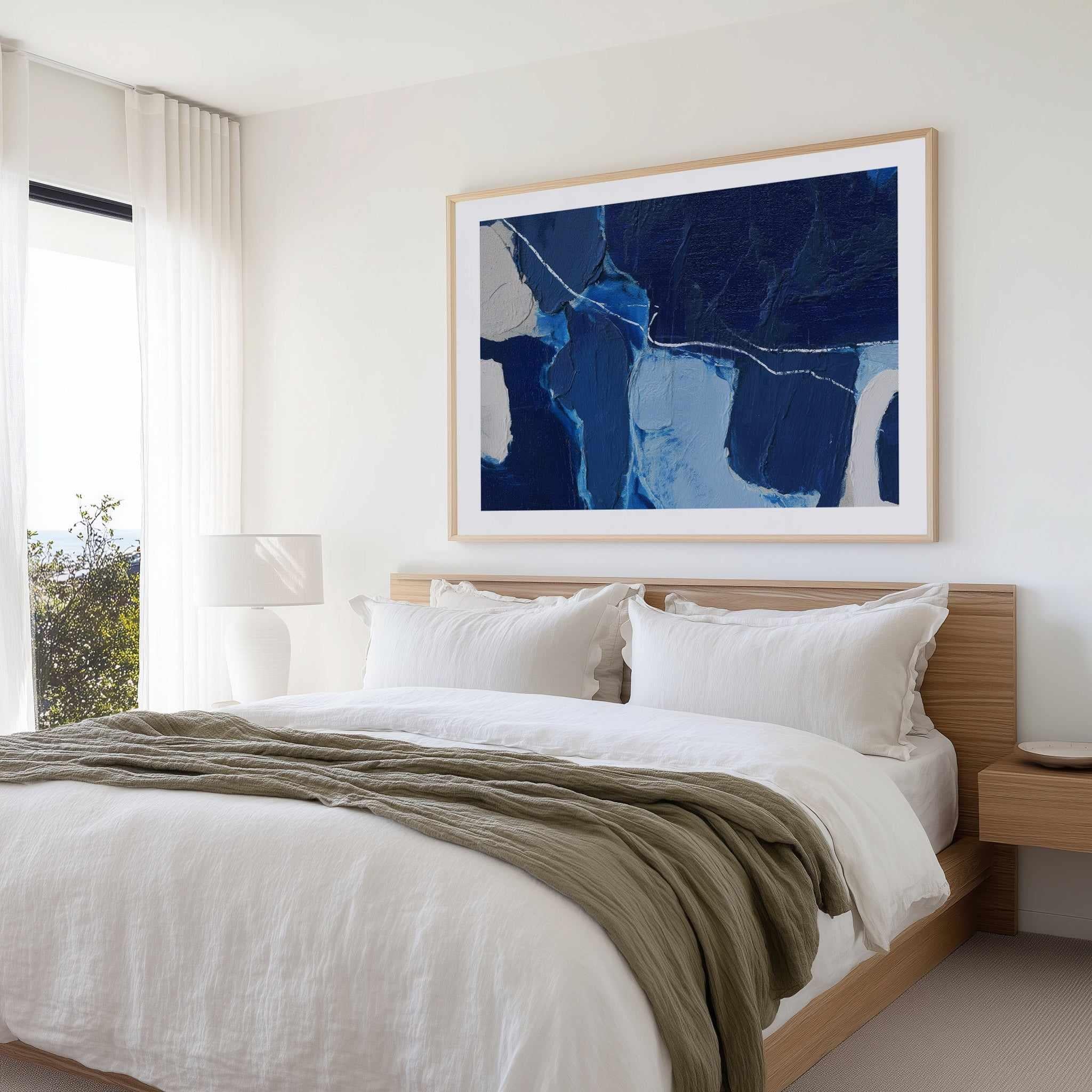 Arctic Navy Study II | Art Print from Olive et Oriel where you can shop wallpaper and artworks online