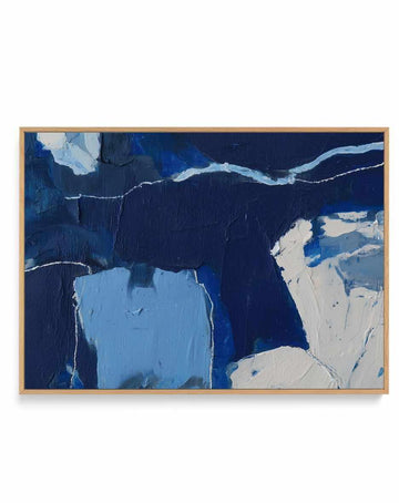 Arctic Navy Study III | Framed Canvas Art Print from Olive et Oriel where you can shop wallpaper and artworks online