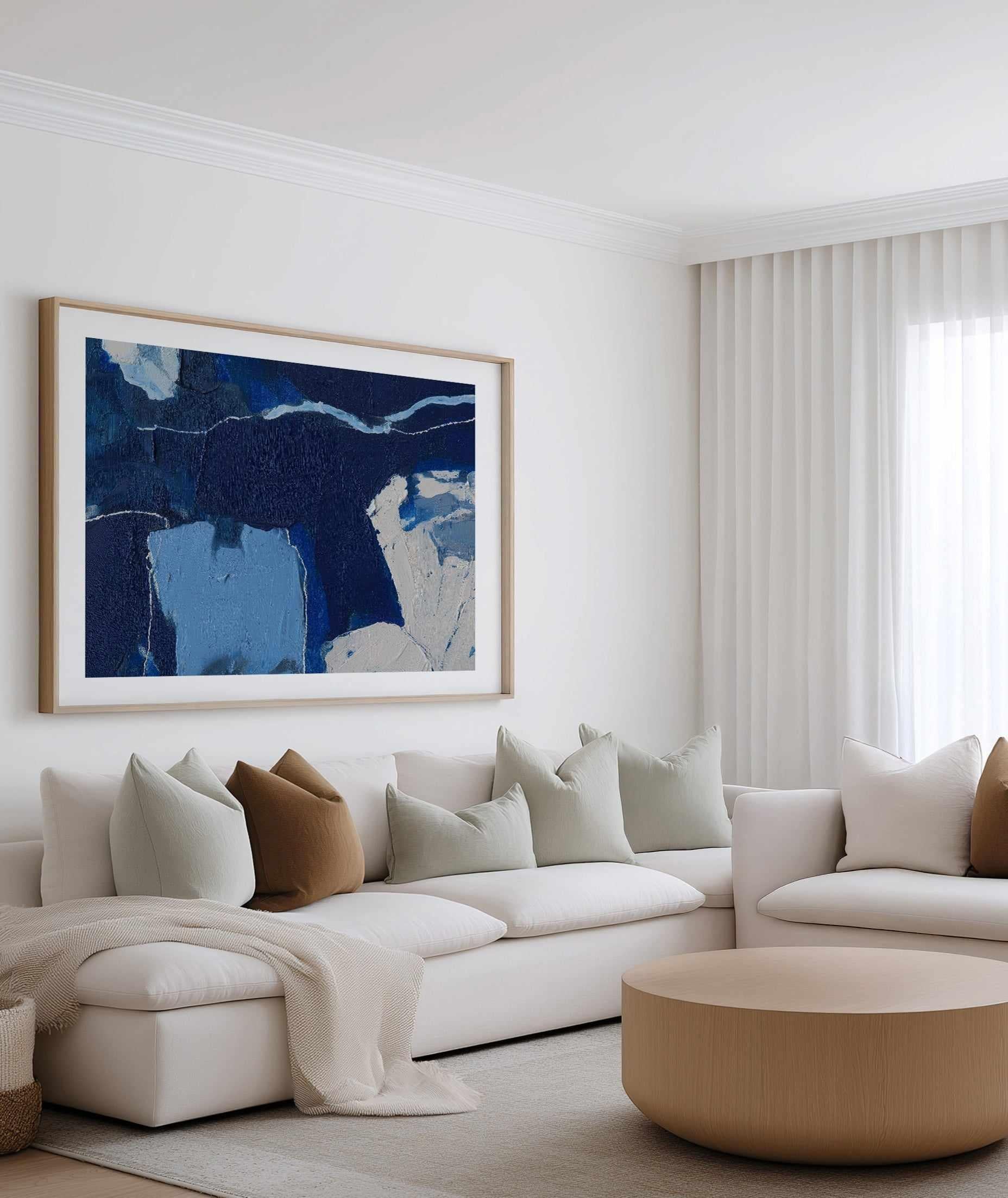 Arctic Navy Study III | Art Print from Olive et Oriel where you can shop wallpaper and artworks online