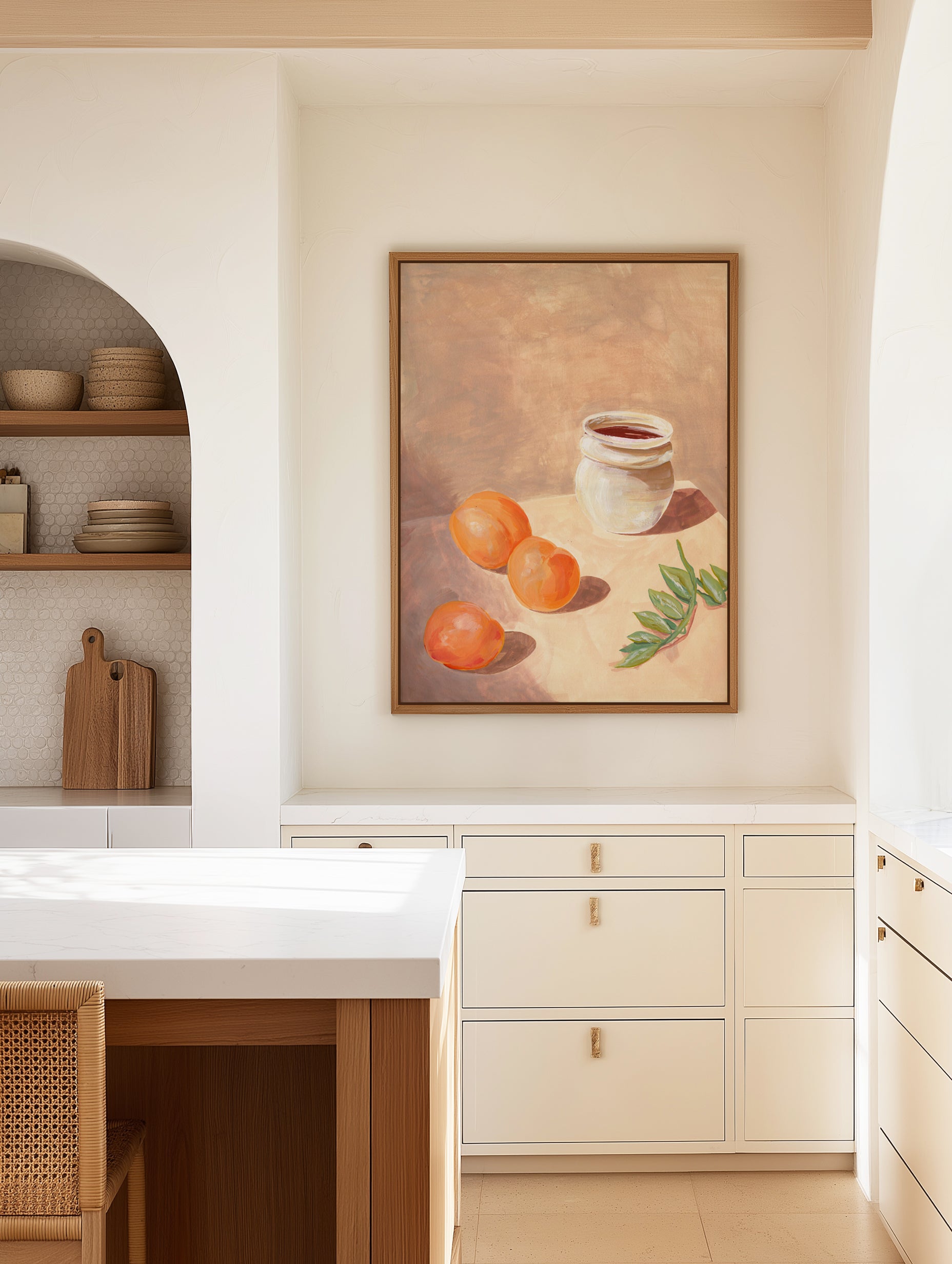 Argilo by Laura Page | Framed Canvas Art Print
