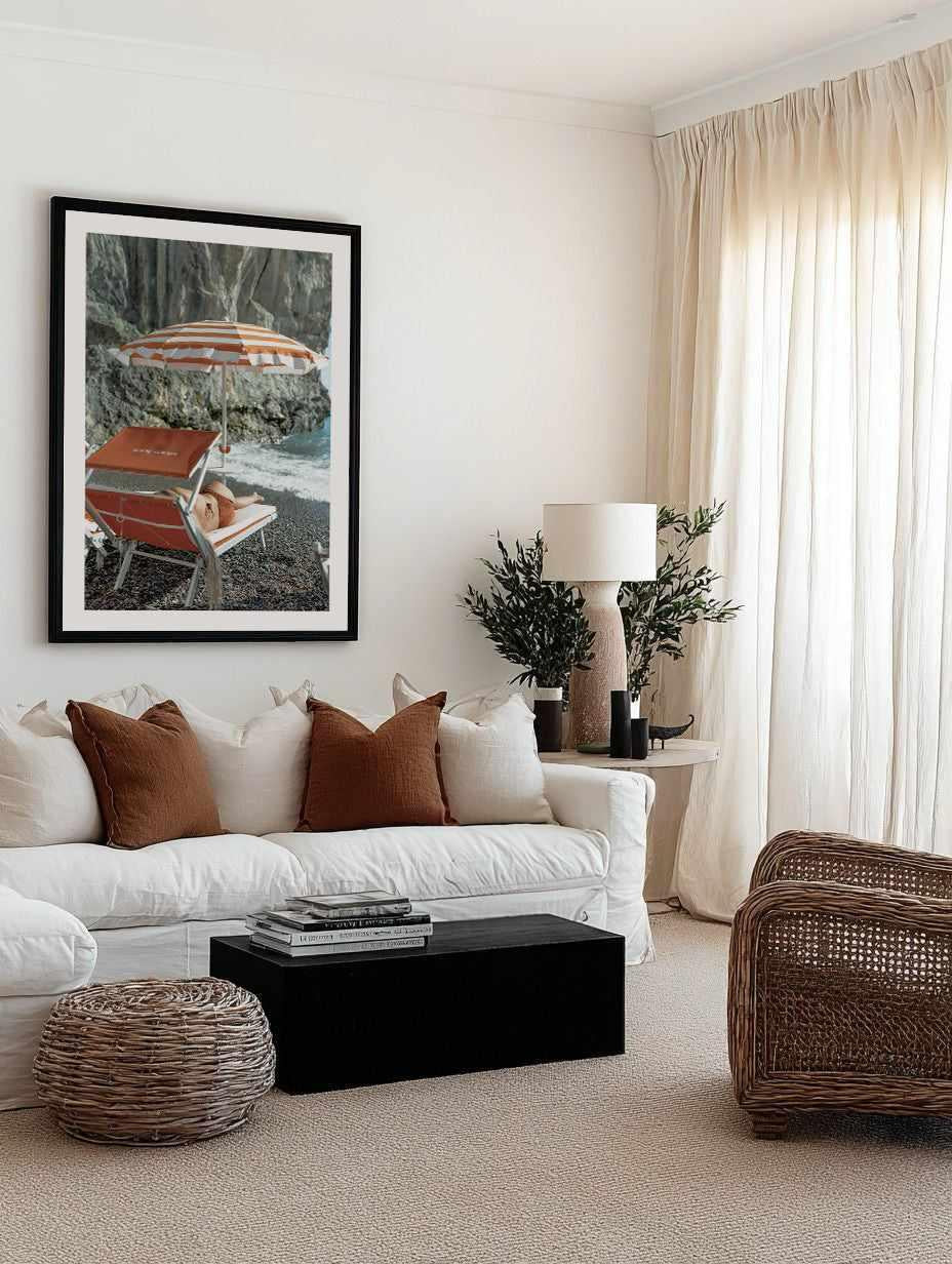 Arienzo Bather, Amalfi by Teigan Geercke | Art Print from Olive et Oriel where you can shop wallpaper and artworks online