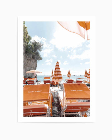 Arienzo Beach Club I, Amalfi | Art Print from Olive et Oriel where you can shop wallpaper and artworks online