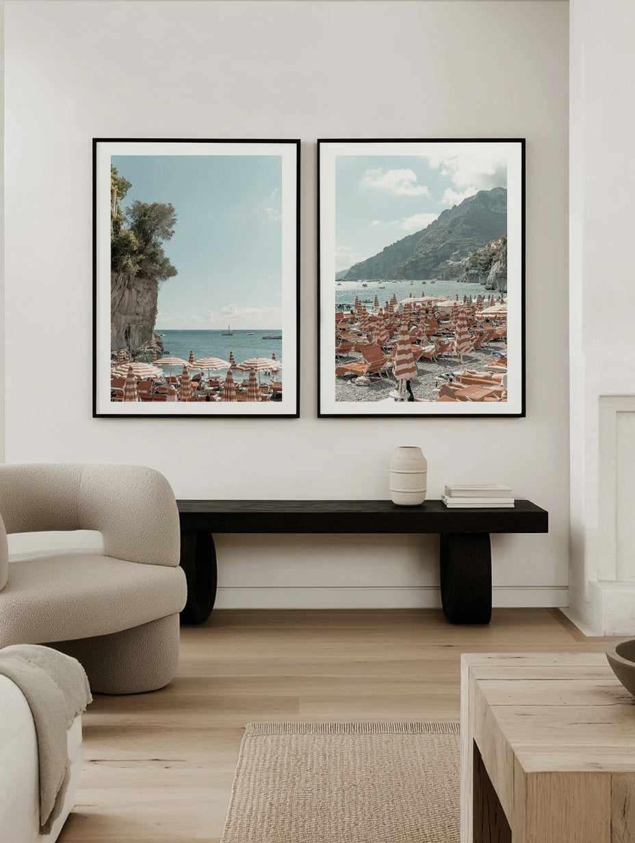 Arienzo To Positano I & II by Teigan Geercke Art Print Set of 2 | Matching Wall Art from Olive et Oriel where you can shop wallpaper and artworks online