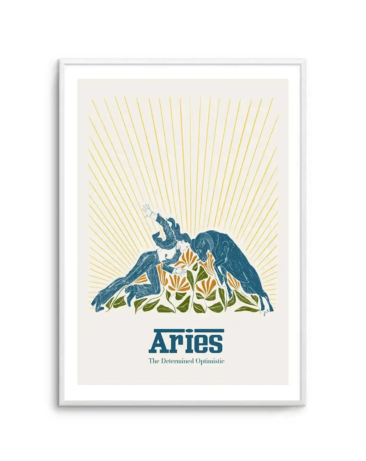 Aries By Jenny Liz Rome Art Print-PRINT-Olive et Oriel-Olive et Oriel-Buy-Australian-Art-Prints-Online-with-Olive-et-Oriel-Your-Artwork-Specialists-Austrailia-Decorate-With-Coastal-Photo-Wall-Art-Prints-From-Our-Beach-House-Artwork-Collection-Fine-Poster-and-Framed-Artwork