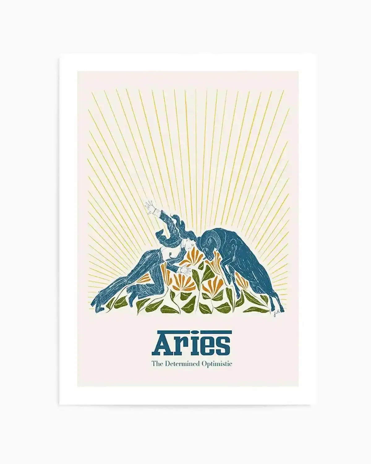 Aries By Jenny Liz Rome Art Print from Olive et Oriel where you can shop wallpaper and artworks online