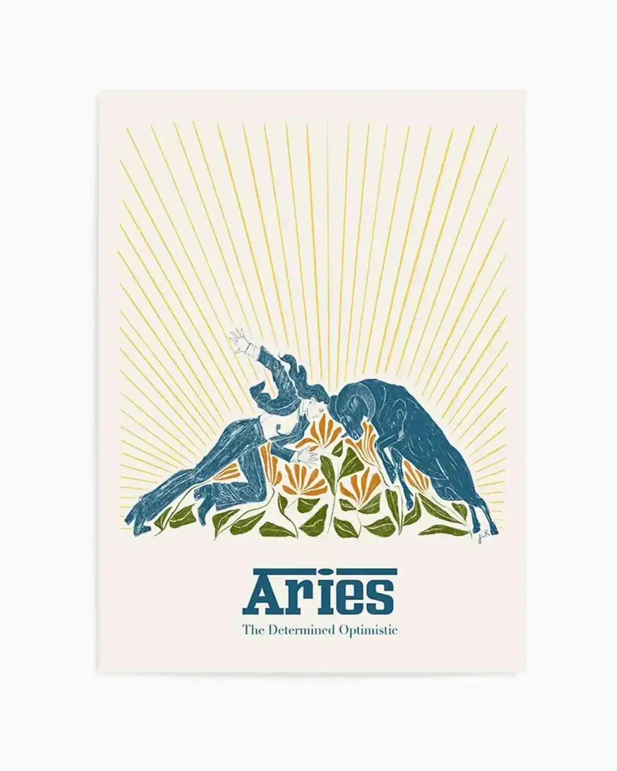 Aries By Jenny Liz Rome Art Print from Olive et Oriel where you can shop wallpaper and artworks online