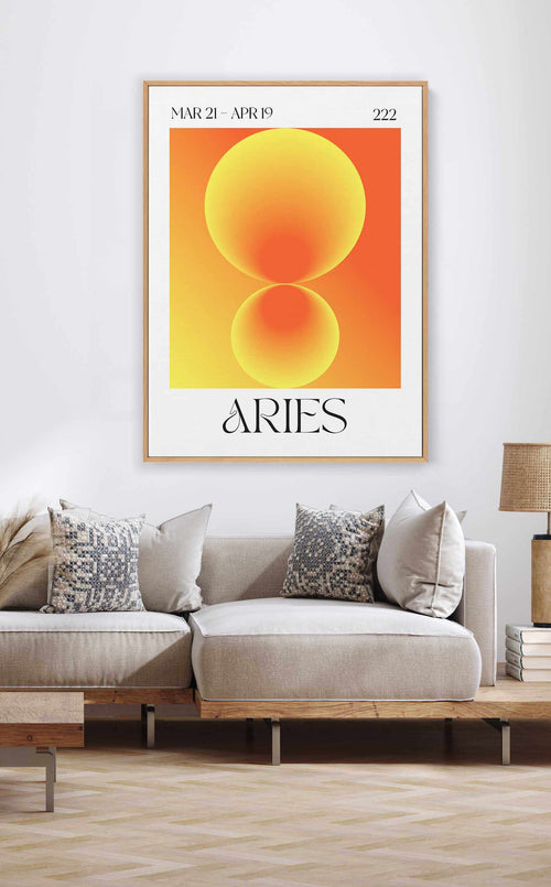 Aries by Valeria Castillo | Framed Canvas Art Print