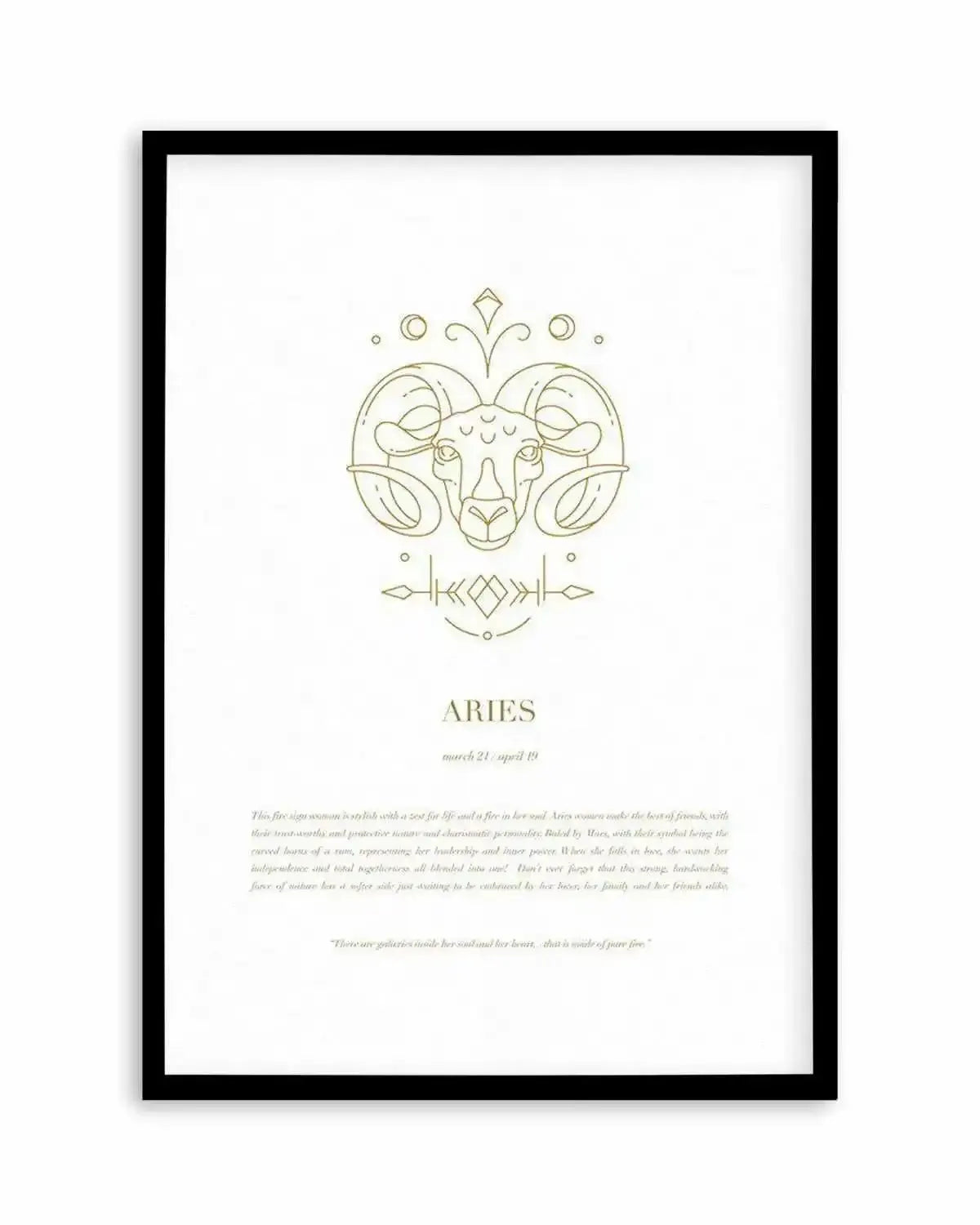 Aries | Celestial Zodiac Art Print from Olive et Oriel where you can shop wallpaper and artworks online