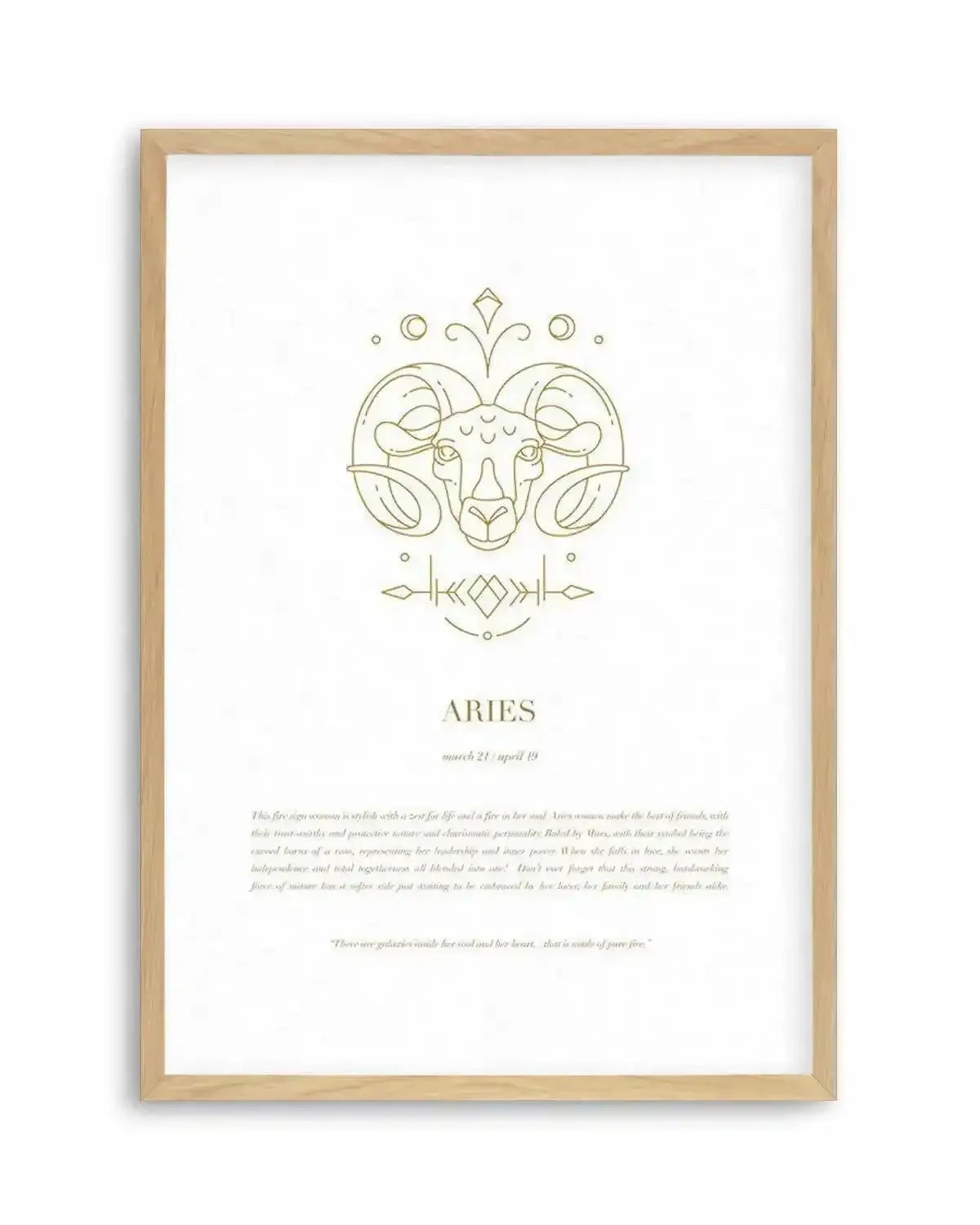 Aries | Celestial Zodiac Art Print from Olive et Oriel where you can shop wallpaper and artworks online