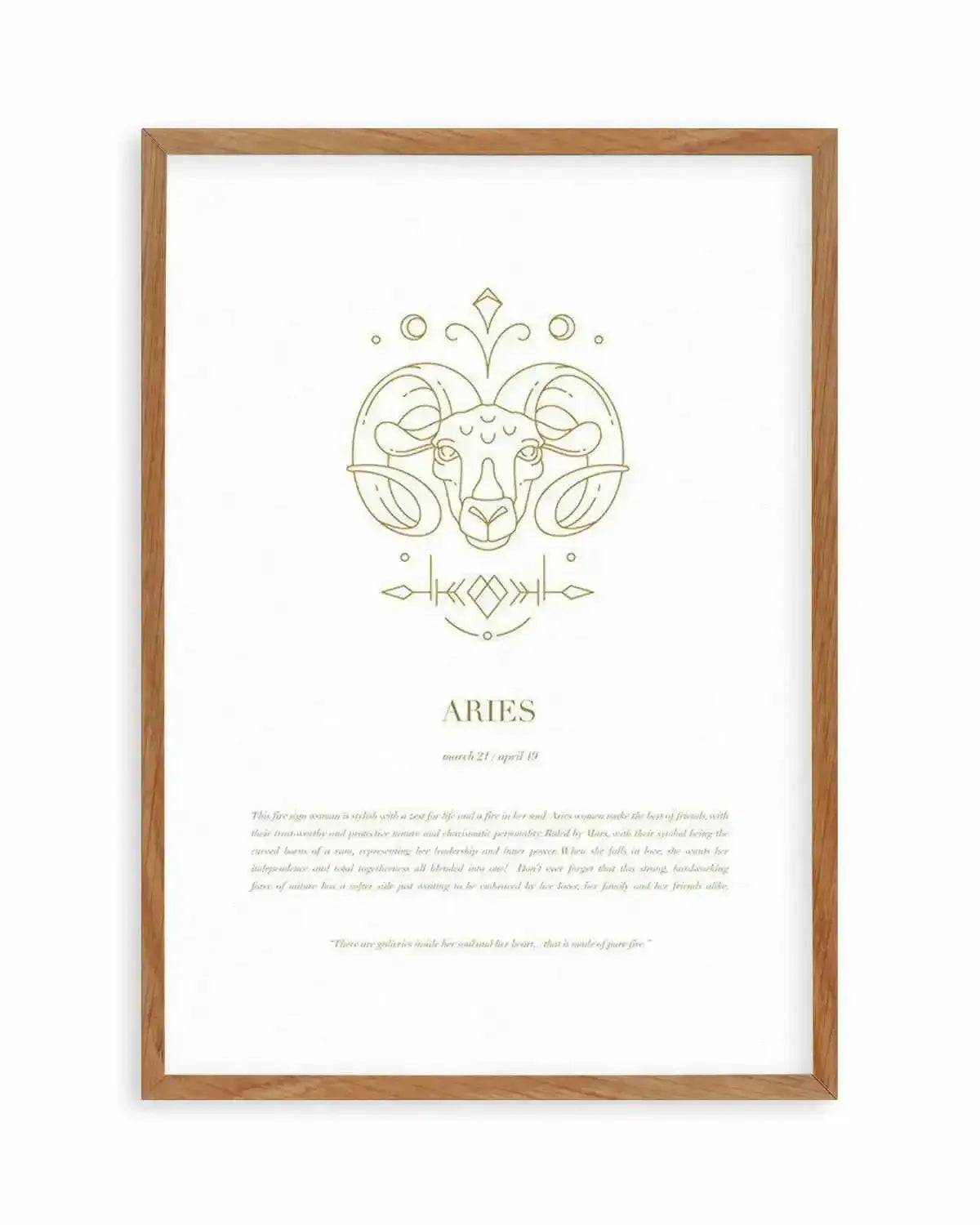 Aries | Celestial Zodiac Art Print from Olive et Oriel where you can shop wallpaper and artworks online