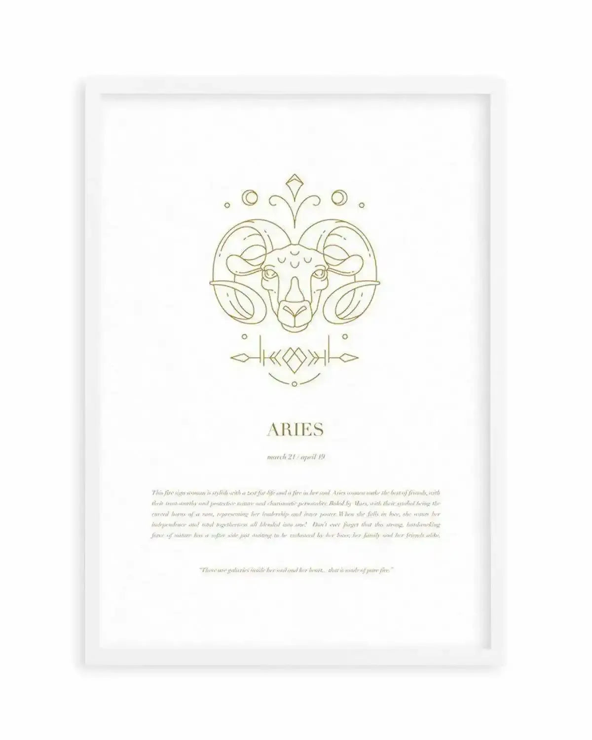 Aries | Celestial Zodiac Art Print from Olive et Oriel where you can shop wallpaper and artworks online