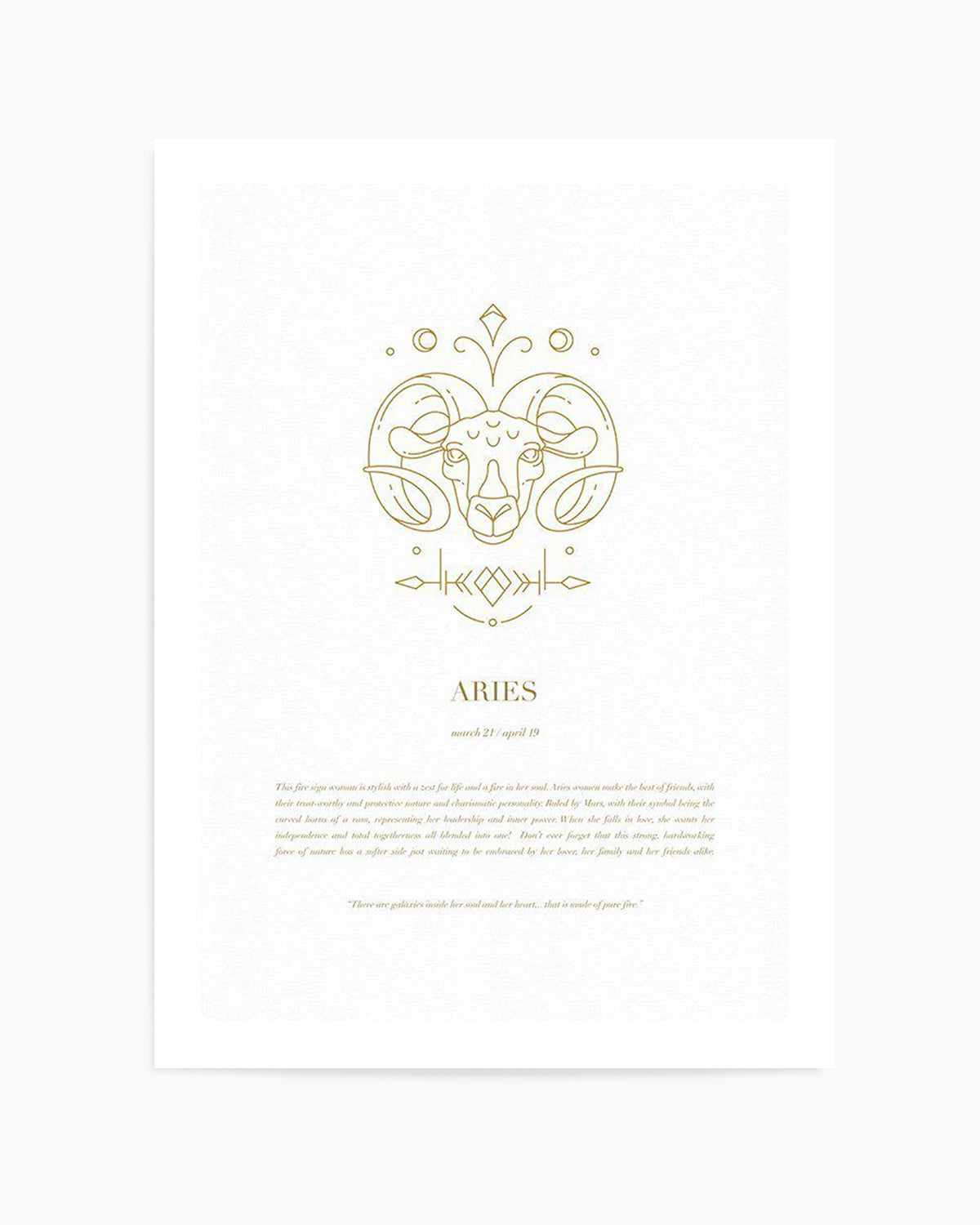 Aries | Celestial Zodiac Art Print