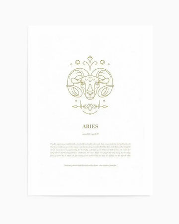 Aries | Celestial Zodiac Art Print from Olive et Oriel where you can shop wallpaper and artworks online