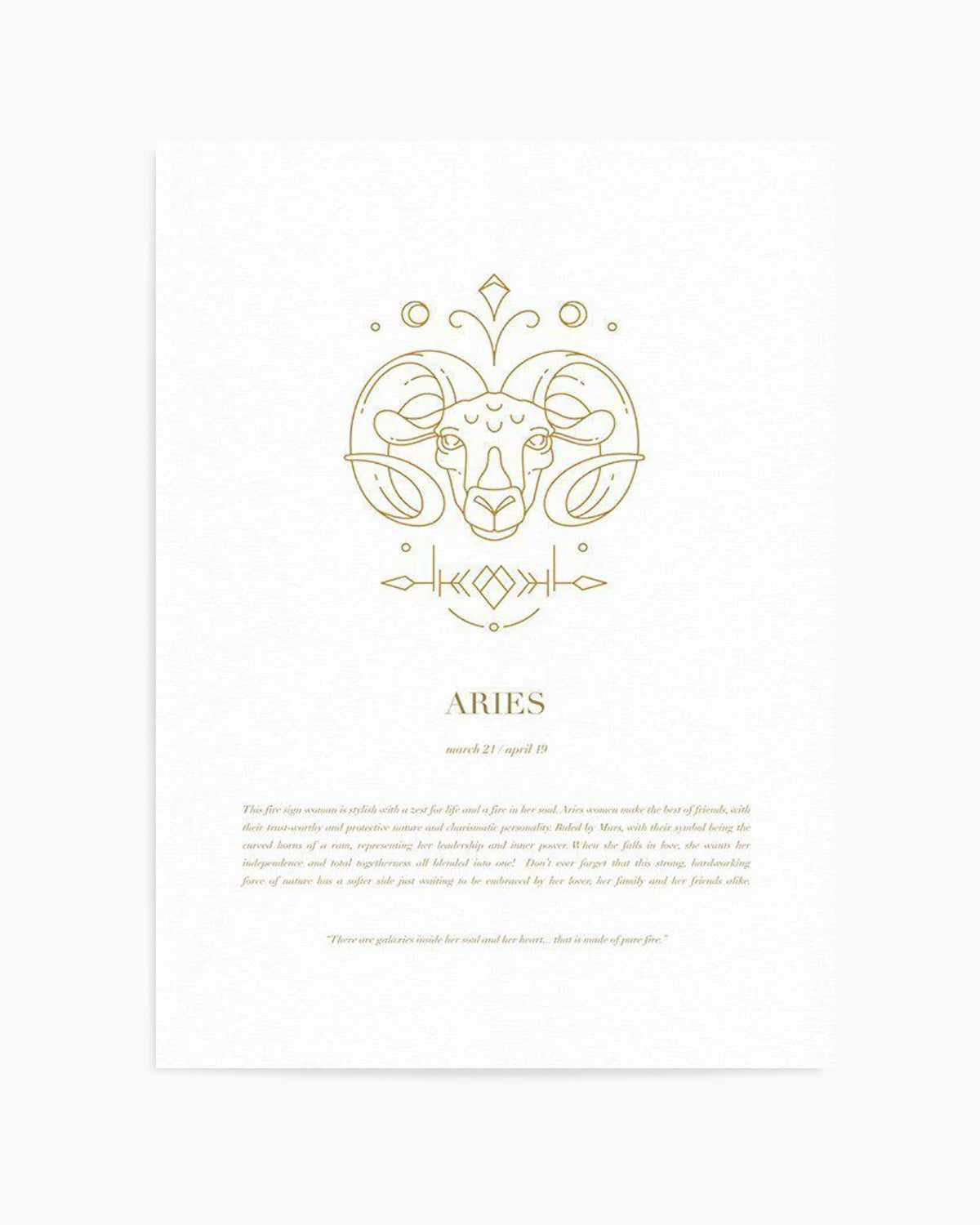 Aries | Celestial Zodiac Art Print