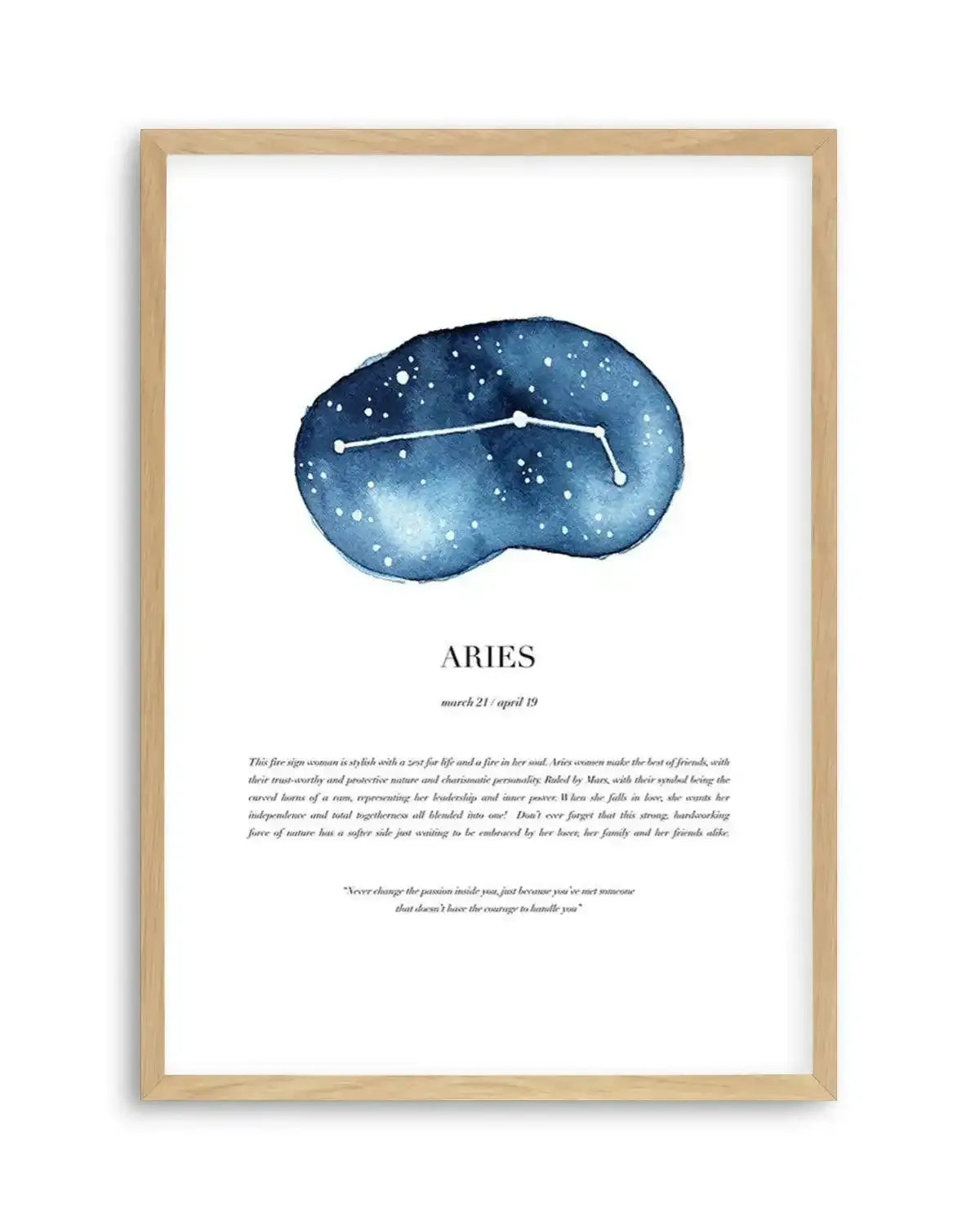 Aries | Watercolour Zodiac Art Print from Olive et Oriel where you can shop wallpaper and artworks online