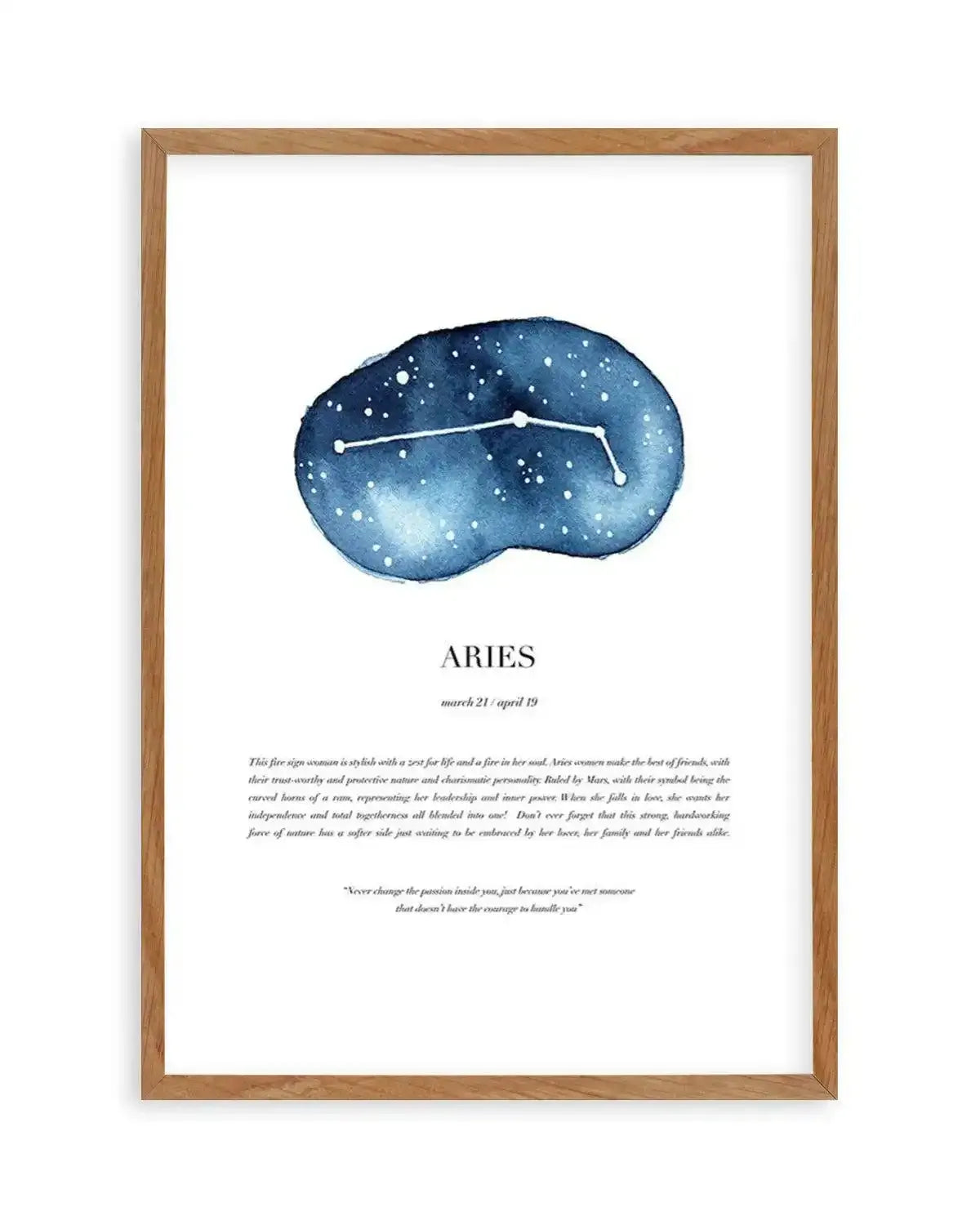 Aries | Watercolour Zodiac Art Print from Olive et Oriel where you can shop wallpaper and artworks online
