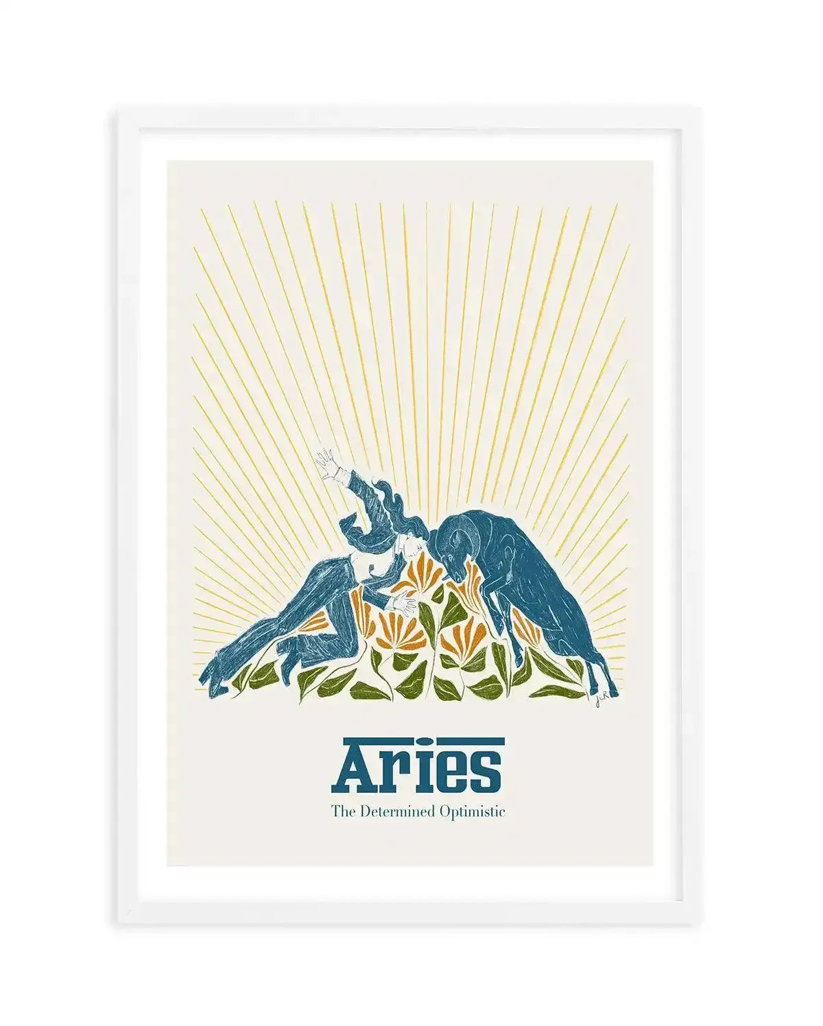 Aries By Jenny Liz Rome Art Print-PRINT-Olive et Oriel-Olive et Oriel-A5 | 5.8" x 8.3" | 14.8 x 21cm-White-With White Border-Buy-Australian-Art-Prints-Online-with-Olive-et-Oriel-Your-Artwork-Specialists-Austrailia-Decorate-With-Coastal-Photo-Wall-Art-Prints-From-Our-Beach-House-Artwork-Collection-Fine-Poster-and-Framed-Artwork