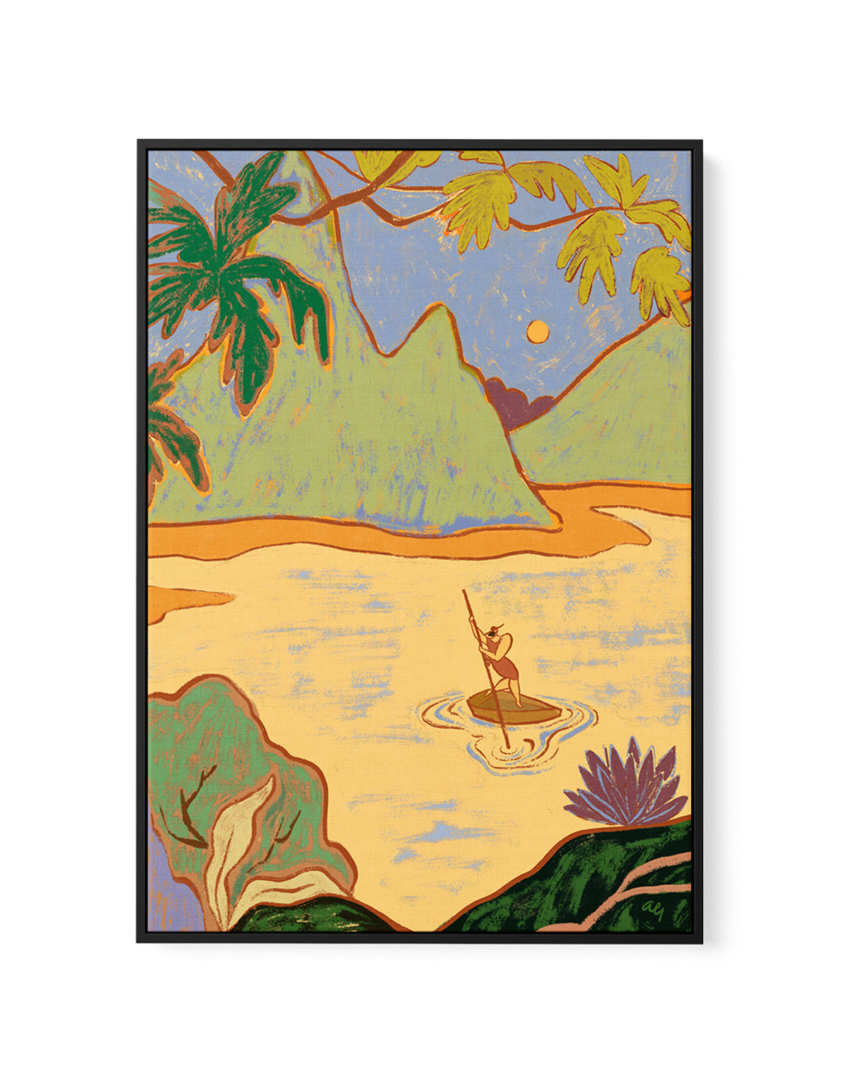 Arrived by Arty Guava | Framed Canvas Art Print