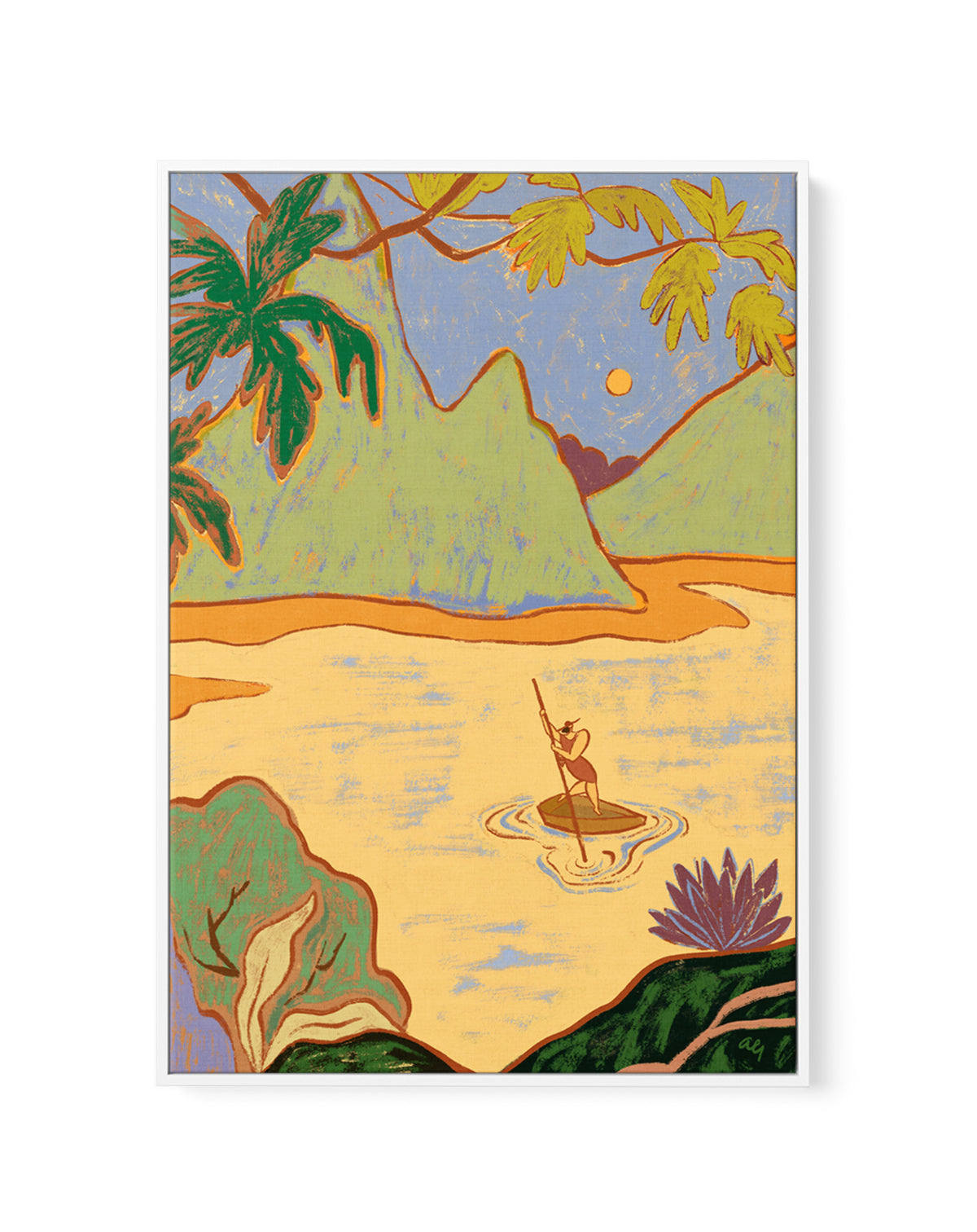 Arrived by Arty Guava | Framed Canvas Art Print