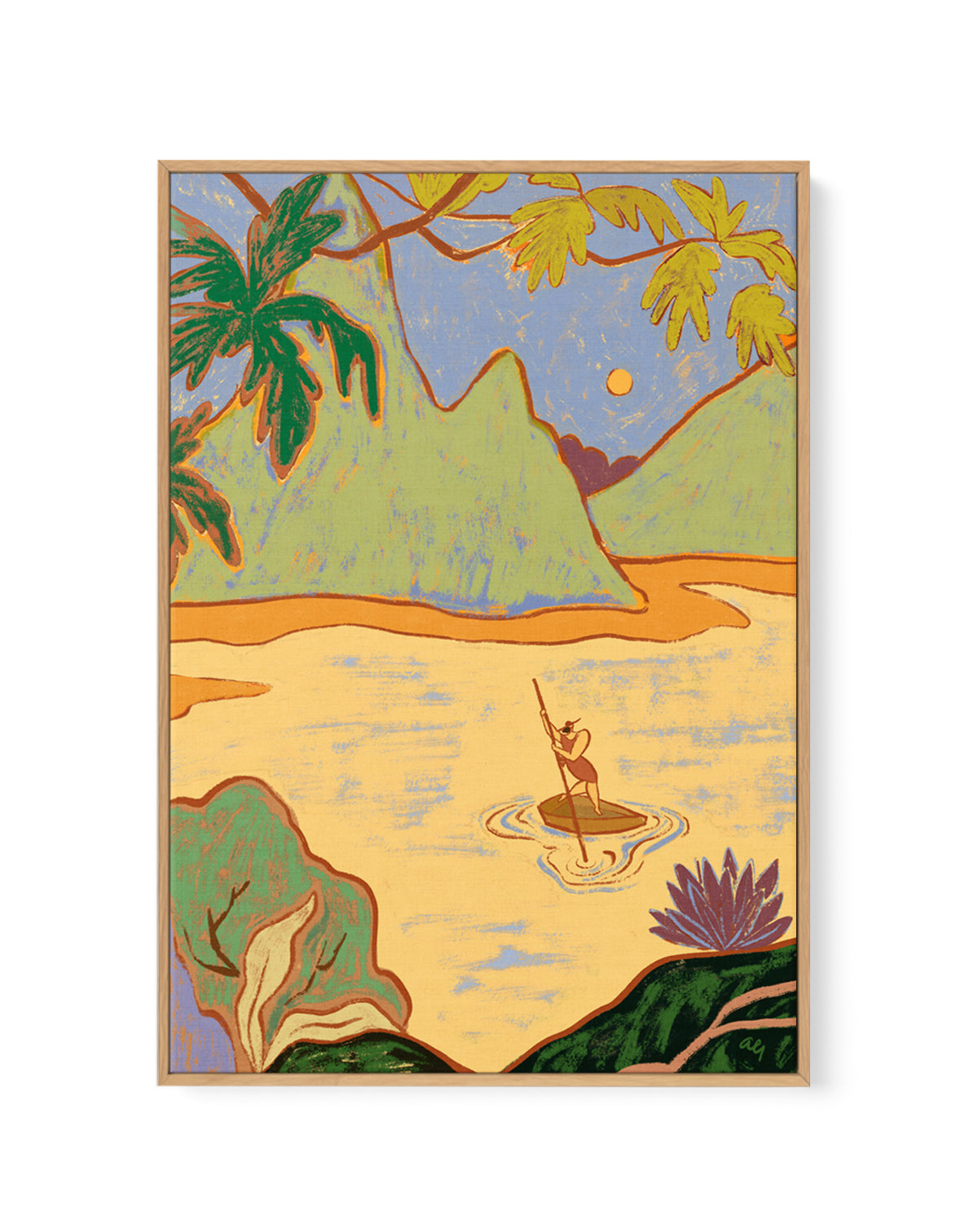 Arrived by Arty Guava | Framed Canvas Art Print