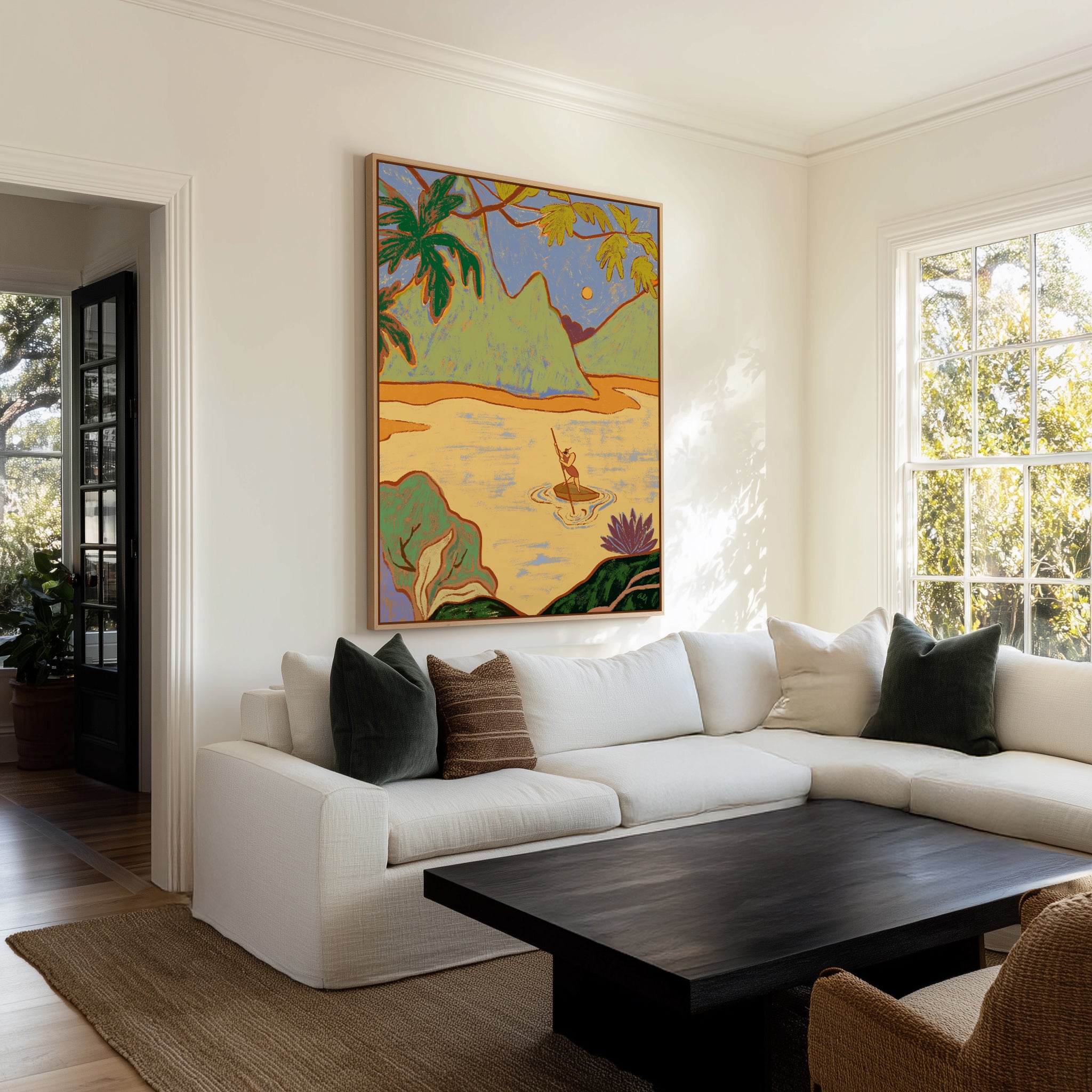 Arrived by Arty Guava | Framed Canvas Art Print