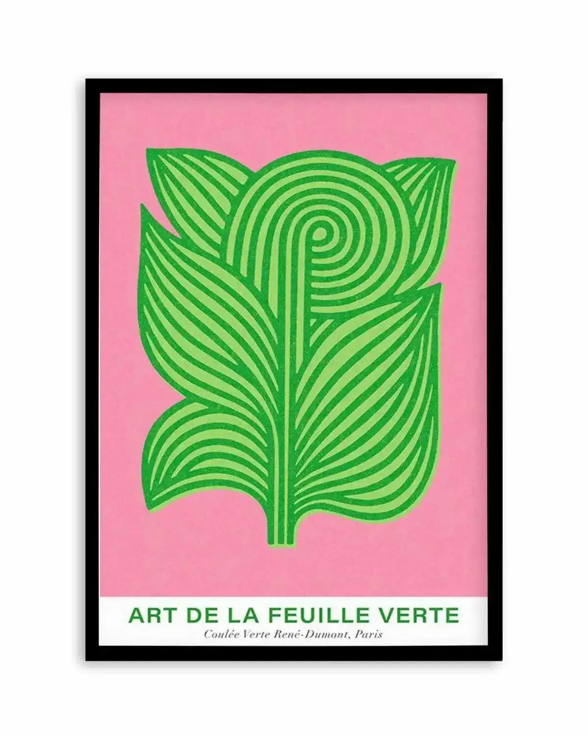 Art De La Feuille Verte Art Print from Olive et Oriel where you can shop wallpaper and artworks online