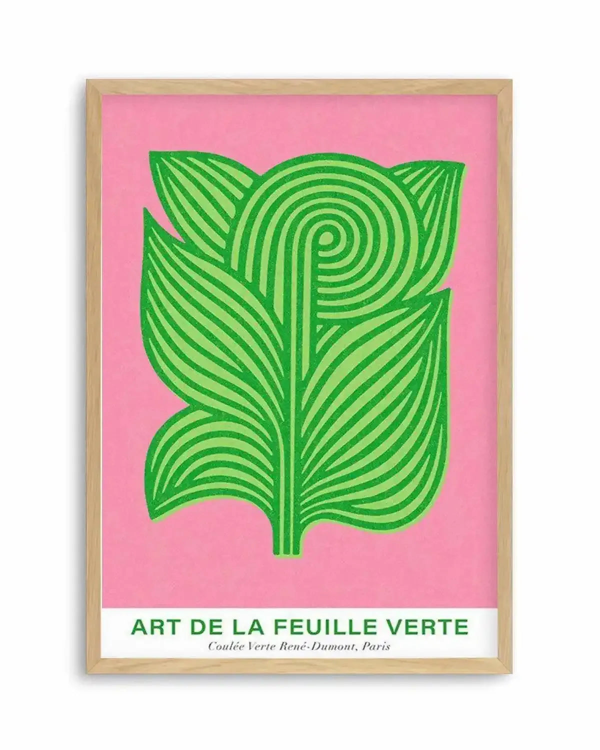 Art De La Feuille Verte Art Print from Olive et Oriel where you can shop wallpaper and artworks online