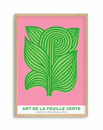 Art De La Feuille Verte Art Print
