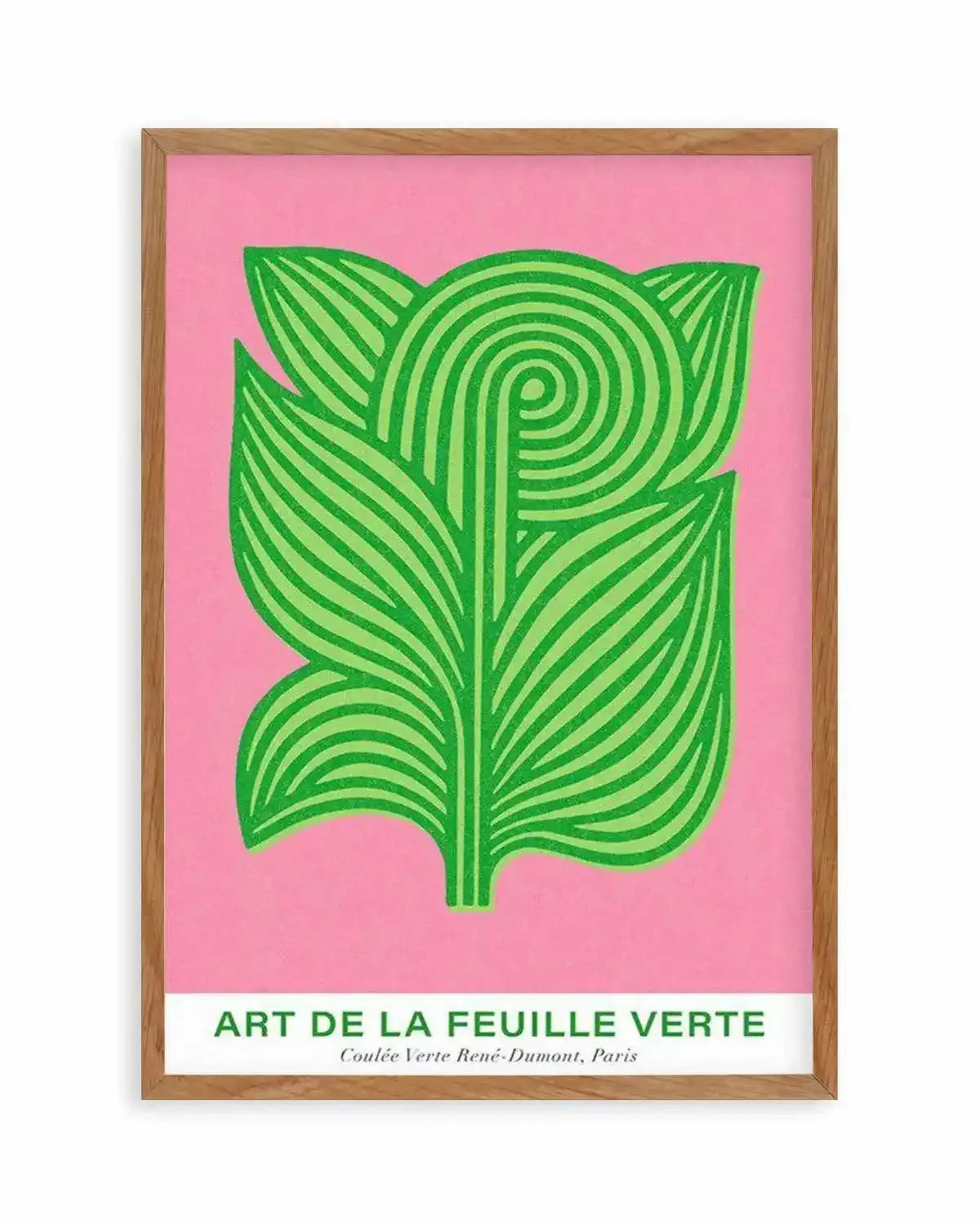 Art De La Feuille Verte Art Print from Olive et Oriel where you can shop wallpaper and artworks online
