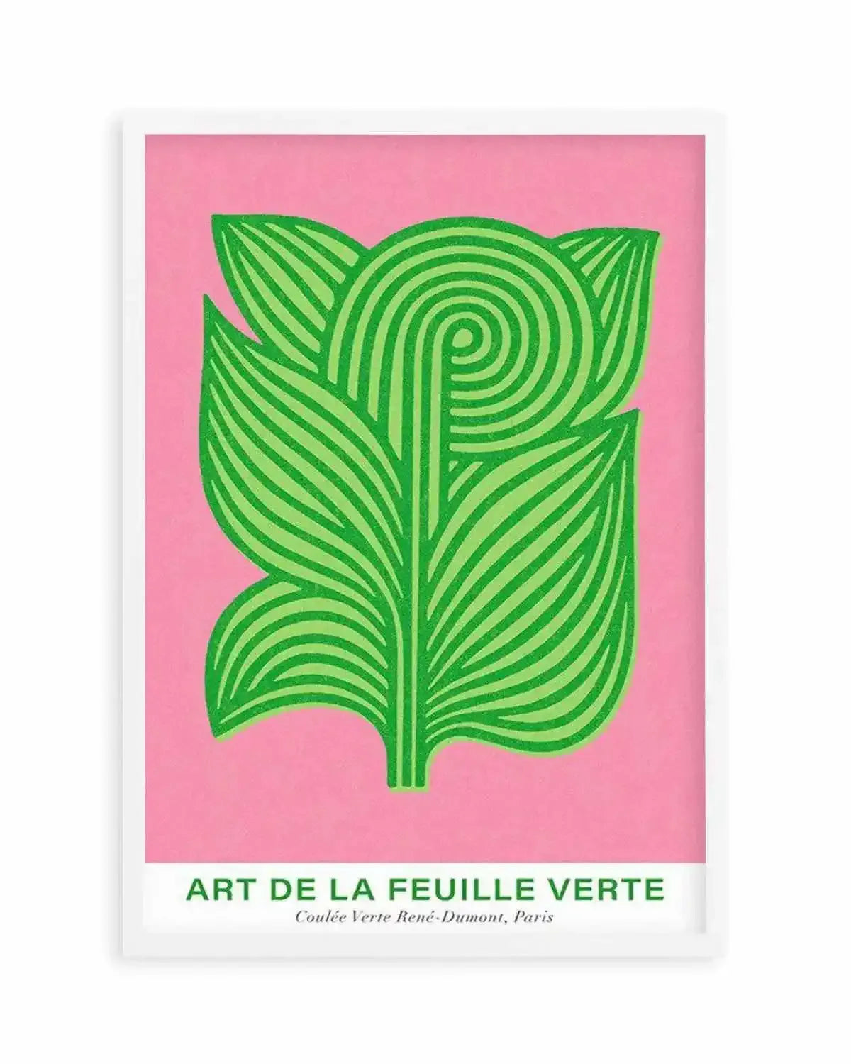 Art De La Feuille Verte Art Print from Olive et Oriel where you can shop wallpaper and artworks online