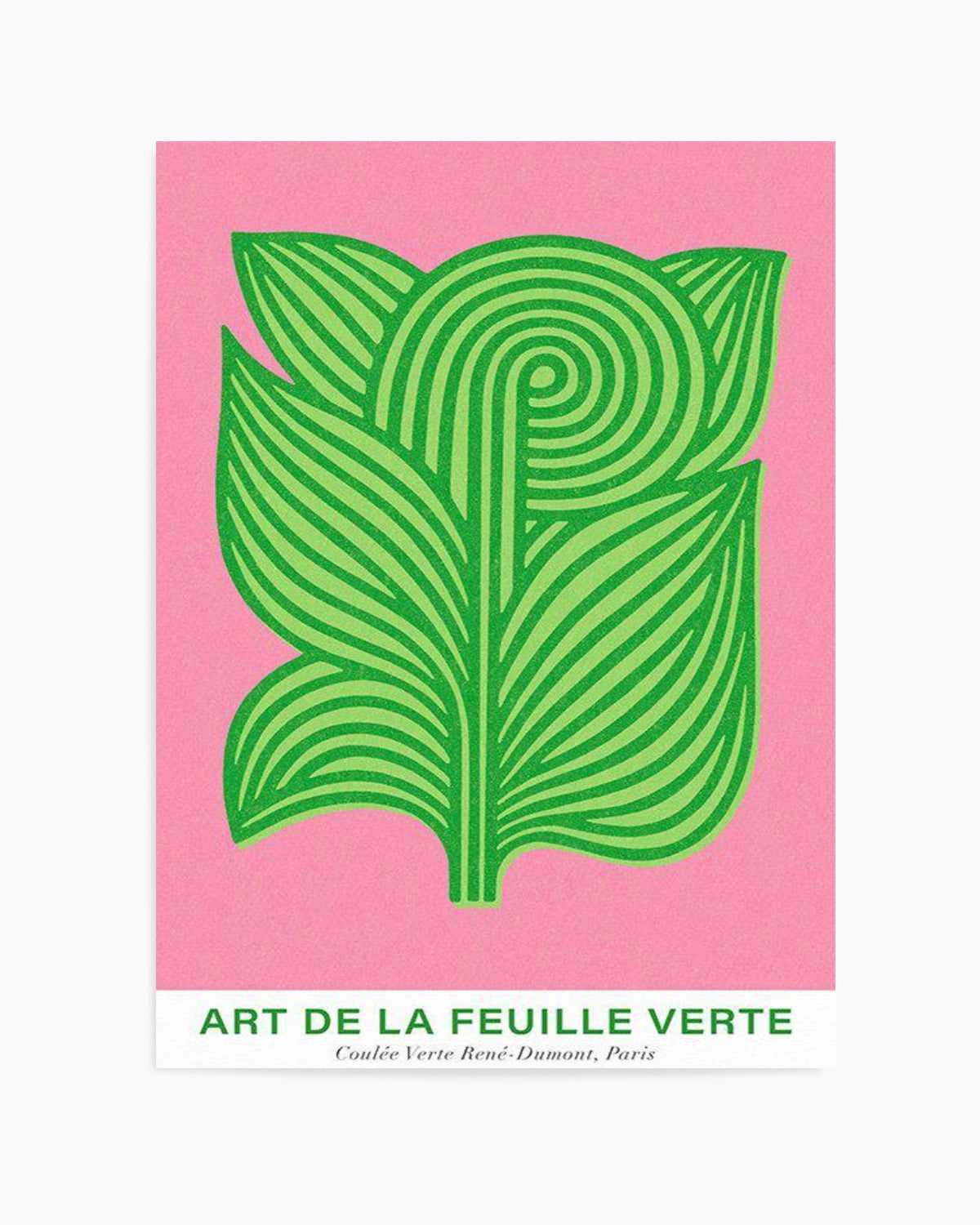 Art De La Feuille Verte Art Print