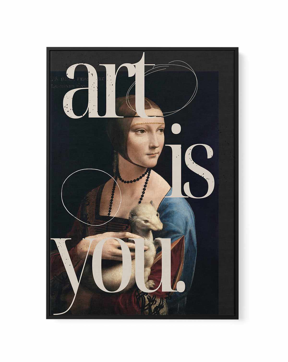 Art is you | Framed Canvas Art Print from Olive et Oriel where you can shop wallpaper and artworks online