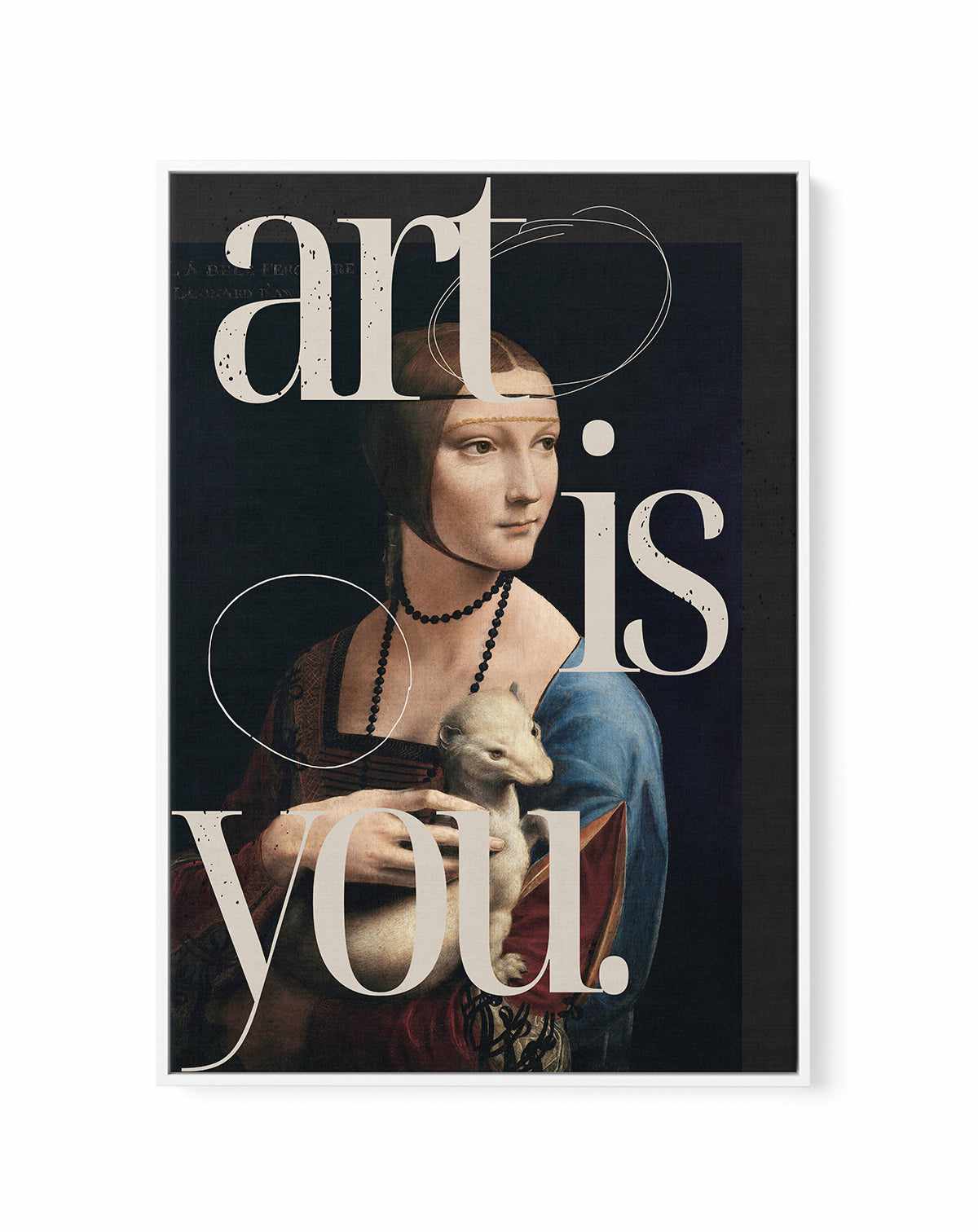 Art is you | Framed Canvas Art Print