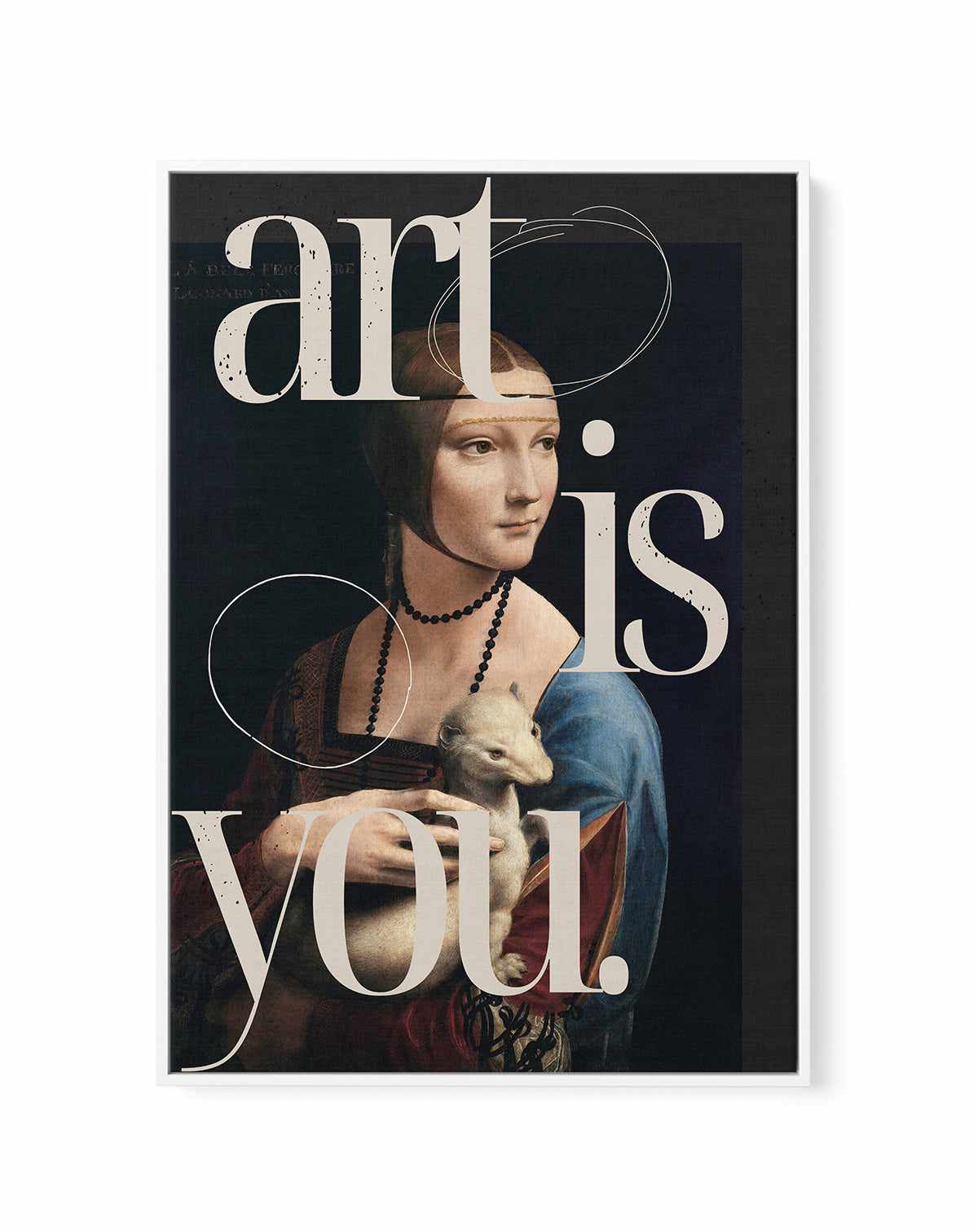 Art is you | Framed Canvas Art Print from Olive et Oriel where you can shop wallpaper and artworks online