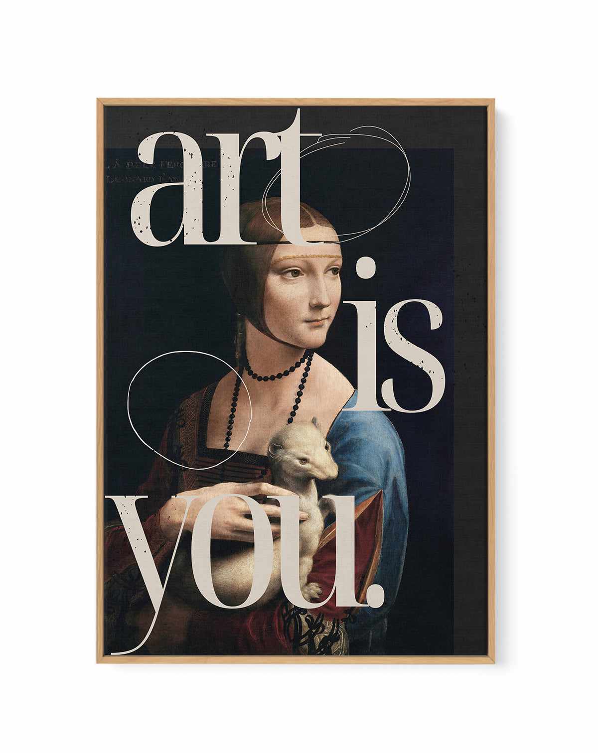 Art is you | Framed Canvas Art Print from Olive et Oriel where you can shop wallpaper and artworks online
