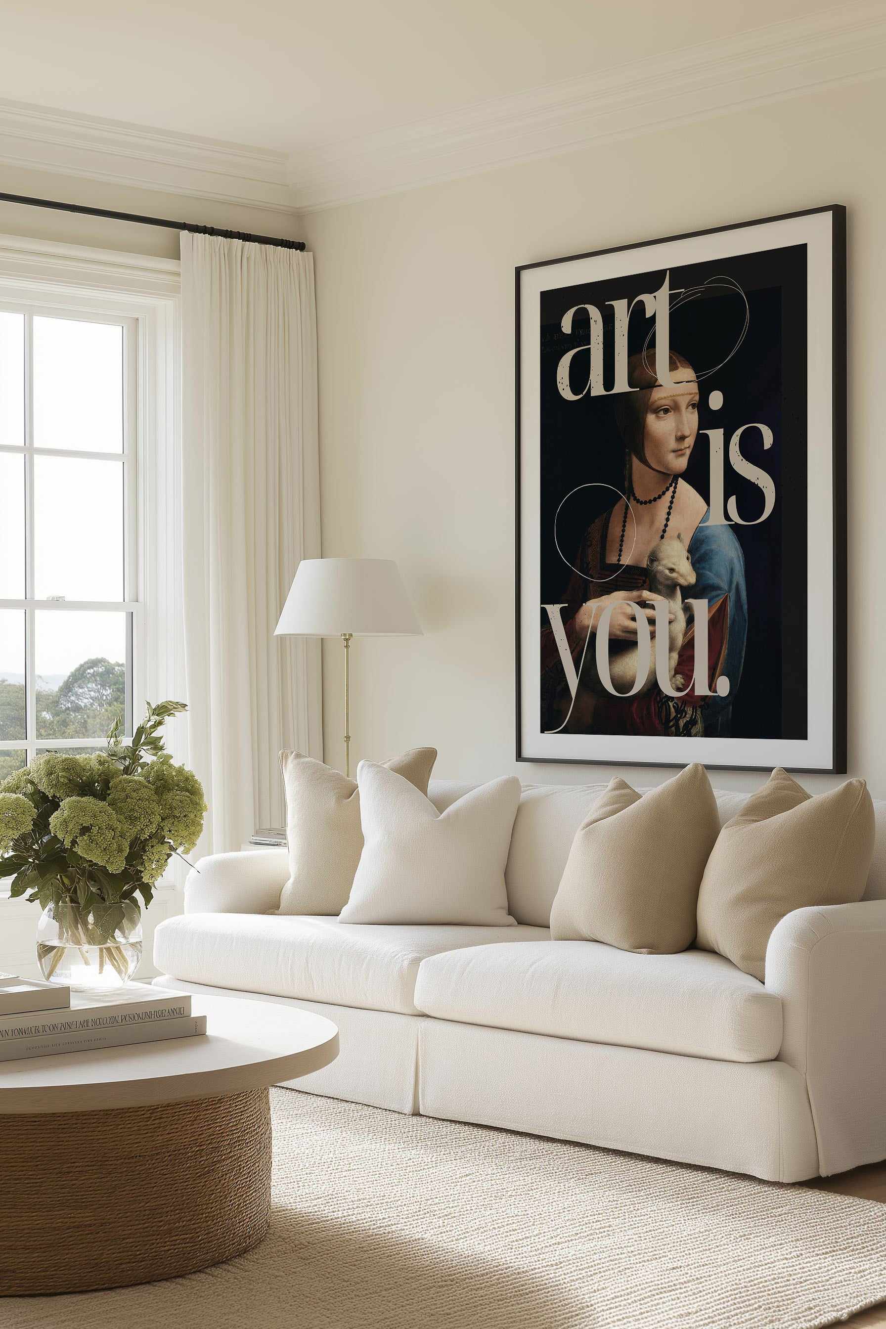 Art is you | Art Print from Olive et Oriel where you can shop wallpaper and artworks online