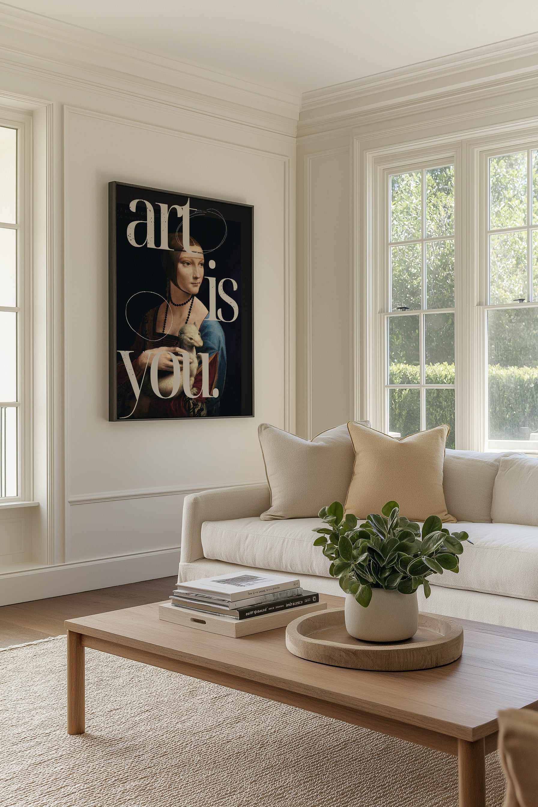 Art is you | Framed Canvas Art Print from Olive et Oriel where you can shop wallpaper and artworks online