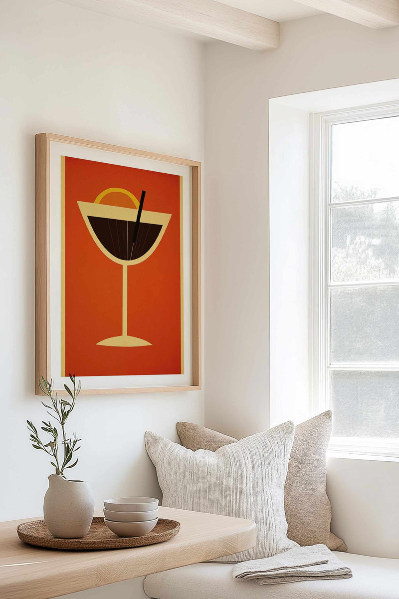 Vintage Cocktail No I | Art Print from Olive et Oriel where you can shop wallpaper and artworks online