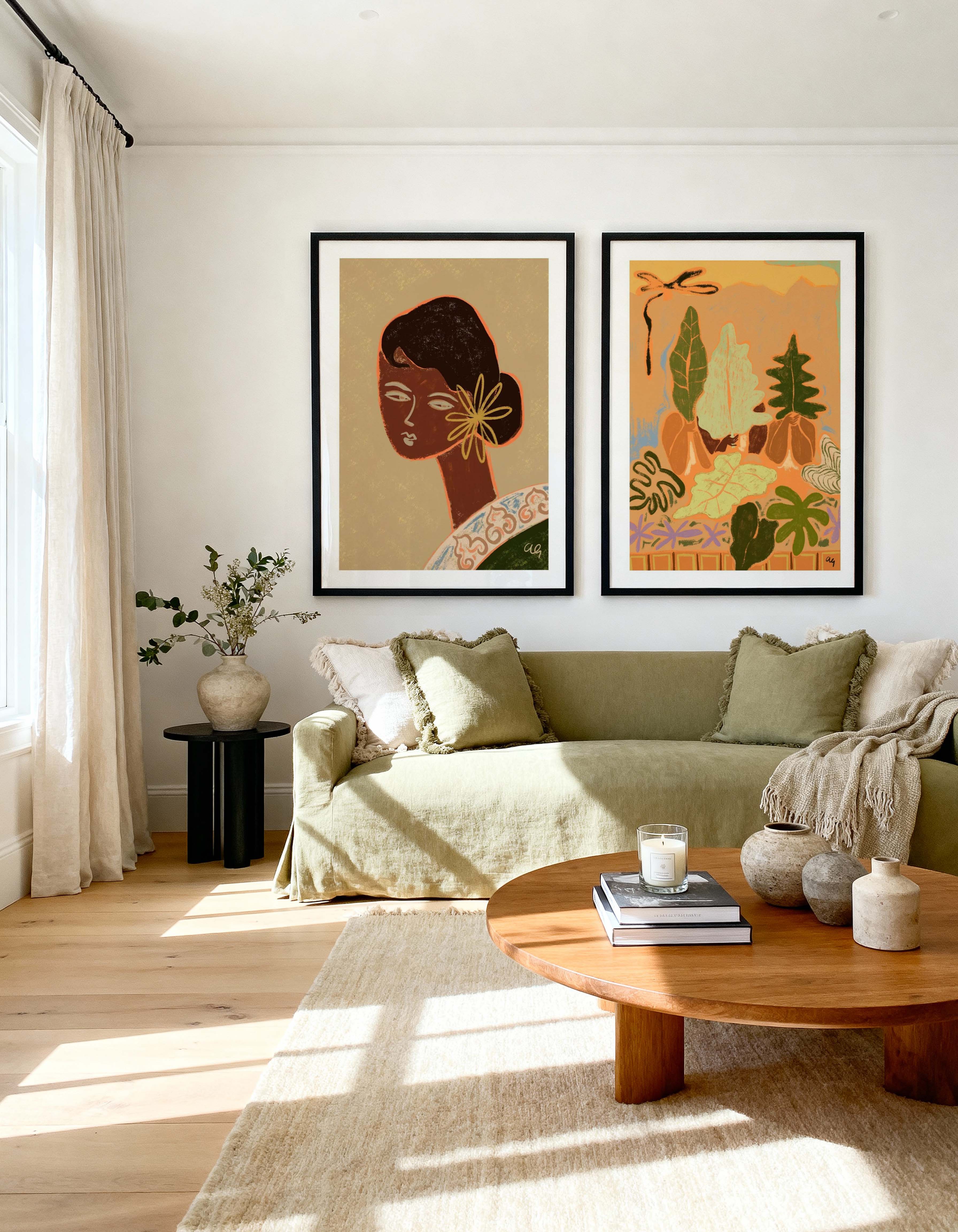 Sway In The Breeze by Arty Guava | Art Print from Olive et Oriel where you can shop wallpaper and artworks online