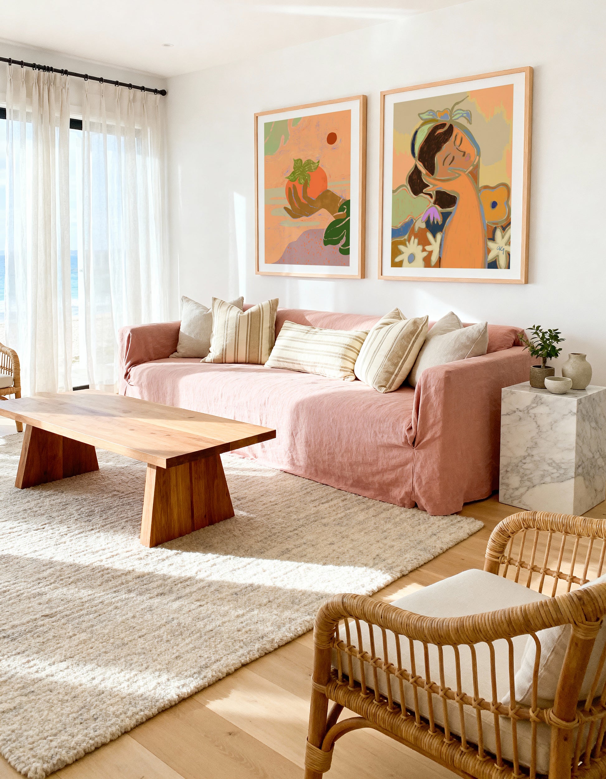 Peaceful by Arty Guava | Art Print from Olive et Oriel where you can shop wallpaper and artworks online