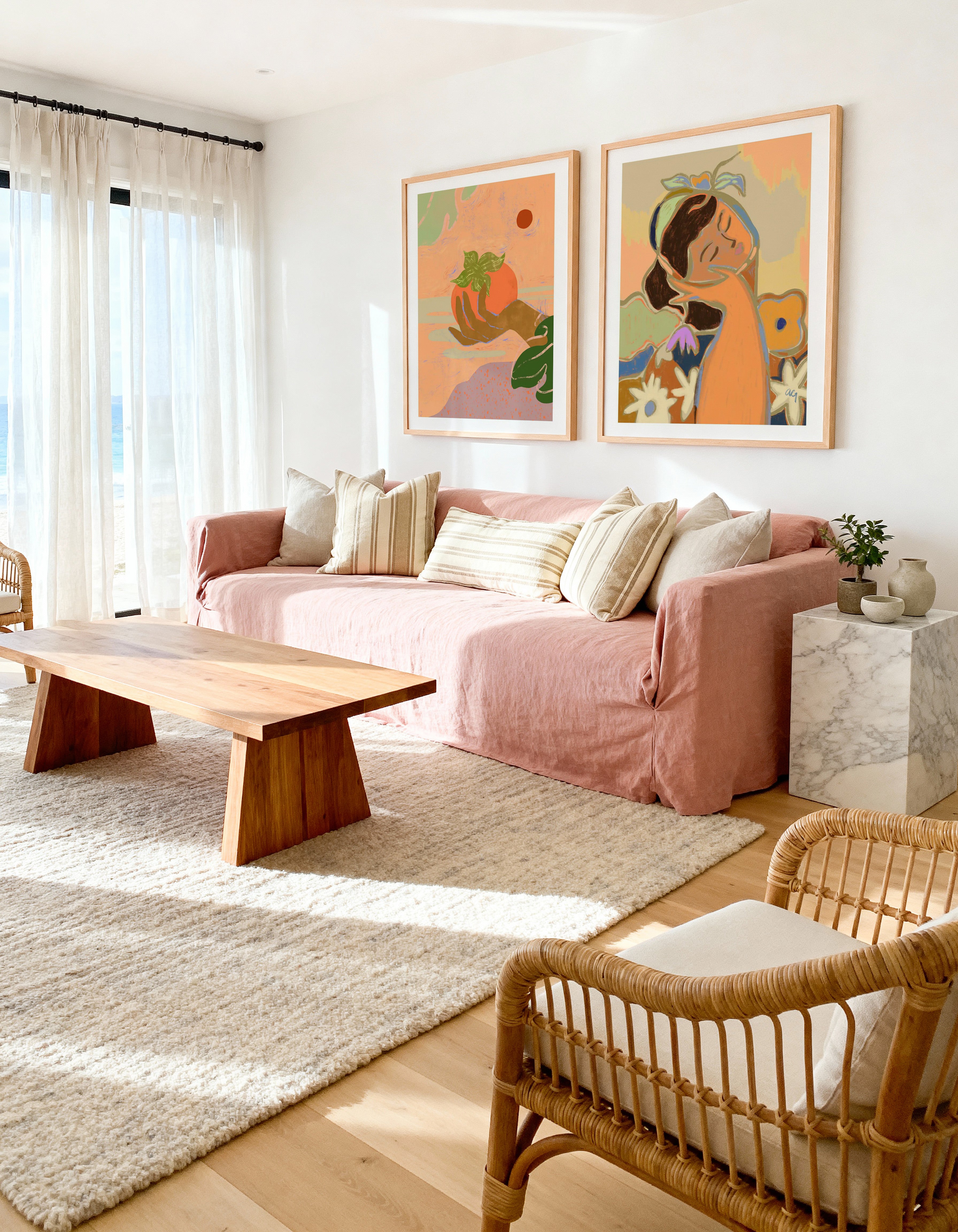 Peaceful by Arty Guava | Art Print from Olive et Oriel where you can shop wallpaper and artworks online