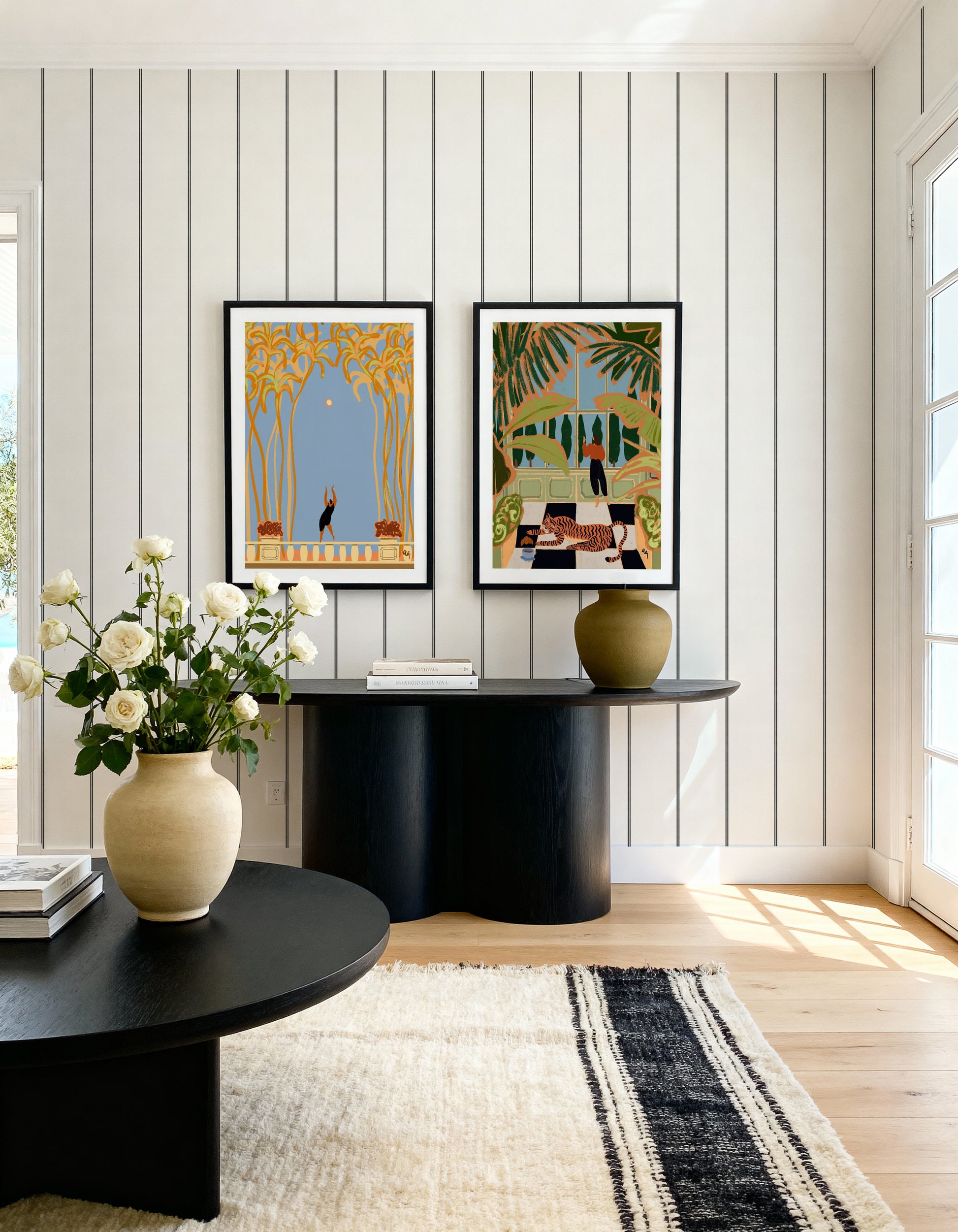 Green House by Arty Guava | Art Print from Olive et Oriel where you can shop wallpaper and artworks online