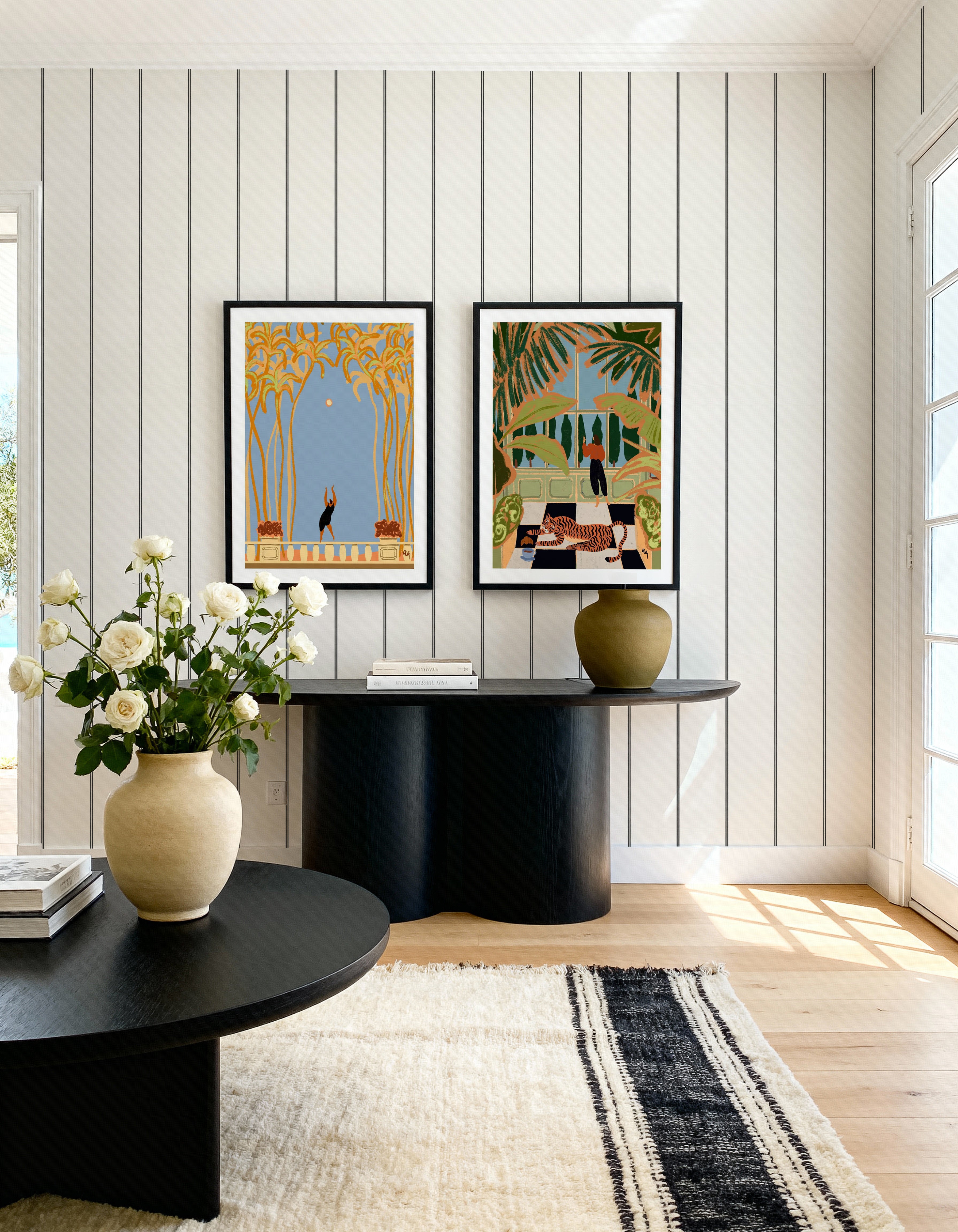 Green House by Arty Guava | Art Print from Olive et Oriel where you can shop wallpaper and artworks online