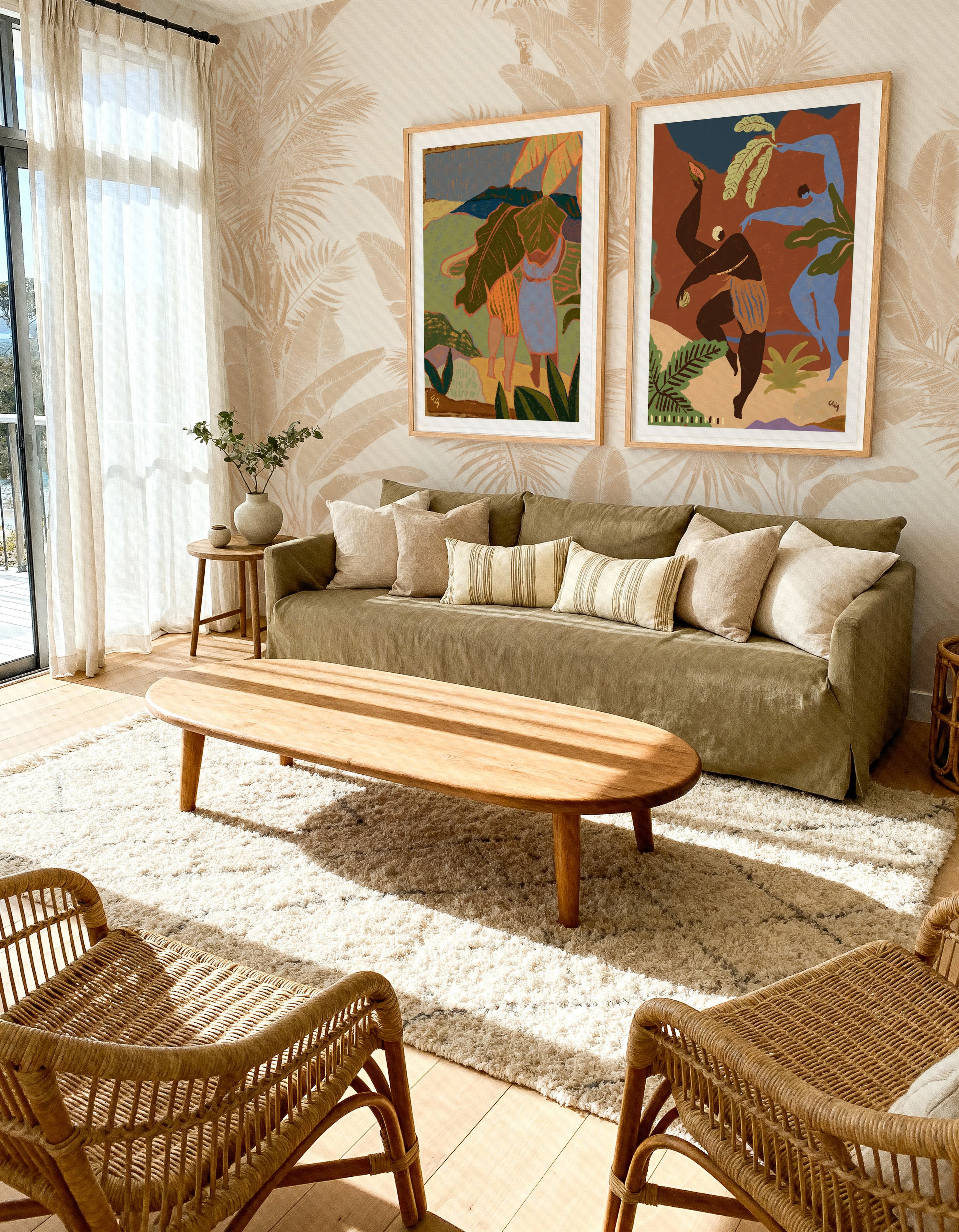 Rain In May by Arty Guava | Art Print from Olive et Oriel where you can shop wallpaper and artworks online